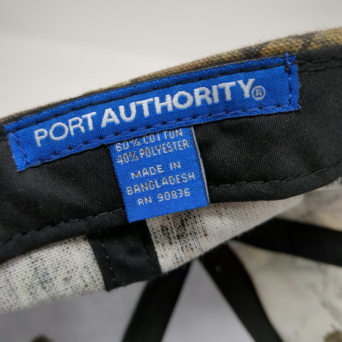 Port Authority Baseball Cap Brown Camo One Size Alpine Construction USA Flag Hat