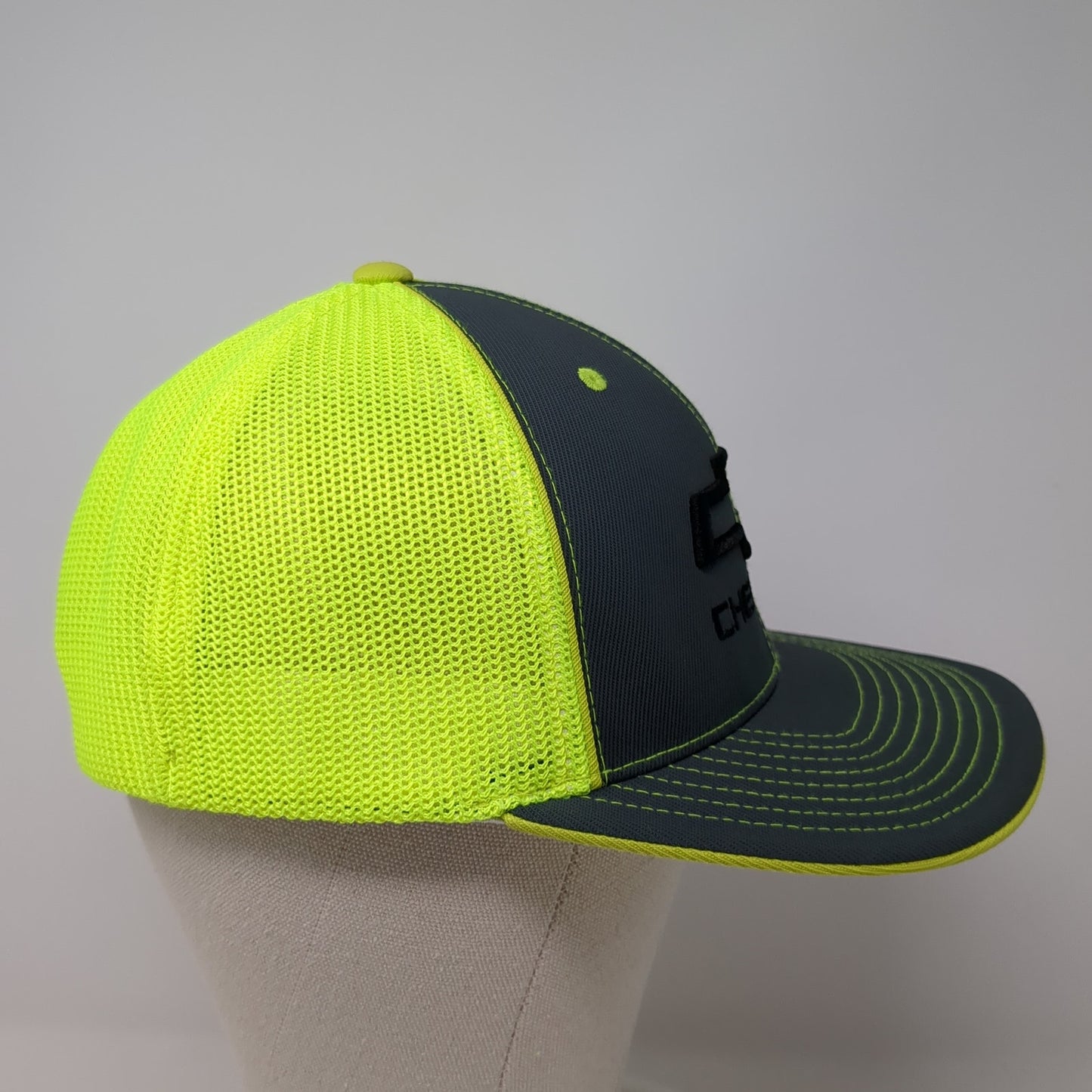 Chevrolet Logo Fitted Trucker Hat Multicolor 8 Mesh Back Embroidered