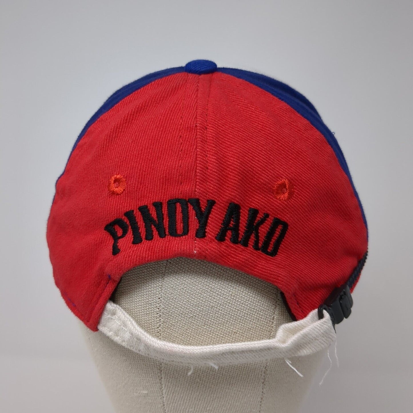 Pinoy Ako Slideback Hat Multicolor OS Adjustable Embroidered Patriotic 6 Panel