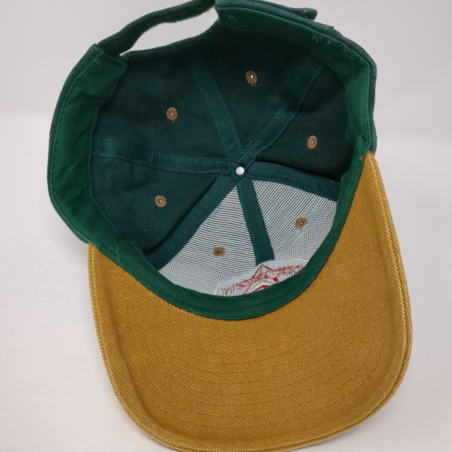 Capitol City Brewing Company Strapback Hat Green One Size Colorblock