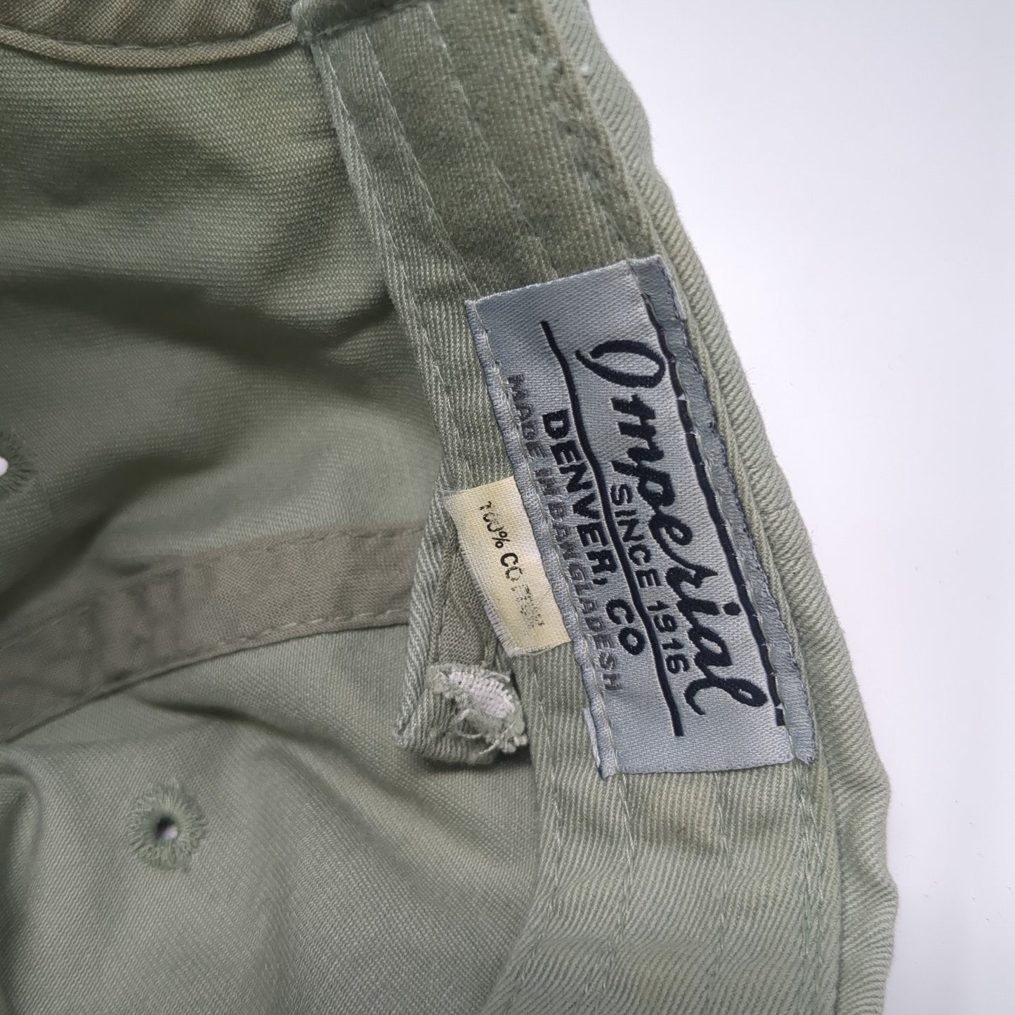 Ritzville Slideback Hat Green One Size Embroidered Adjustable Imperial