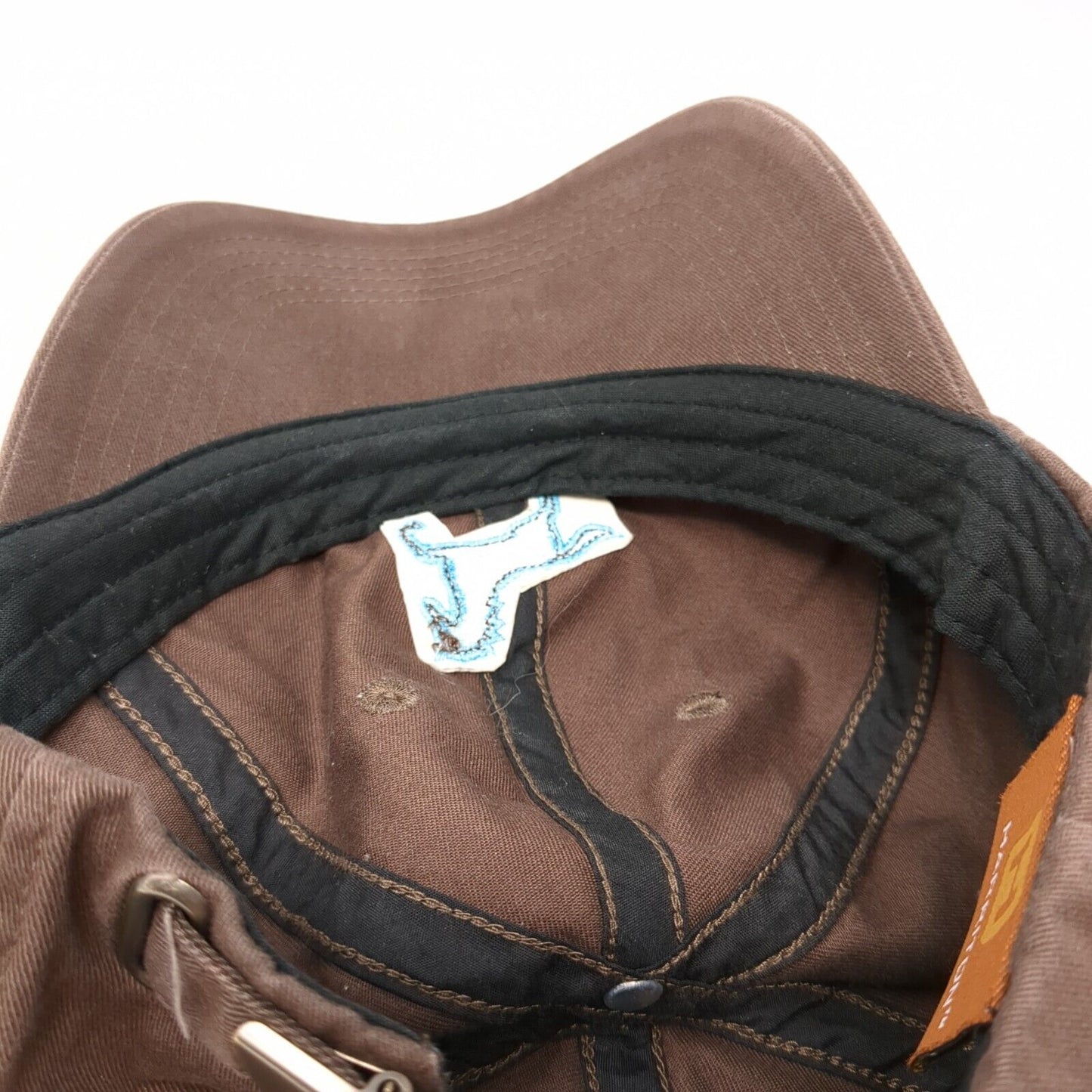 Cowgirls Don't Cry Slideback Hat Brown One Size Adjustable Embroidered Harriton