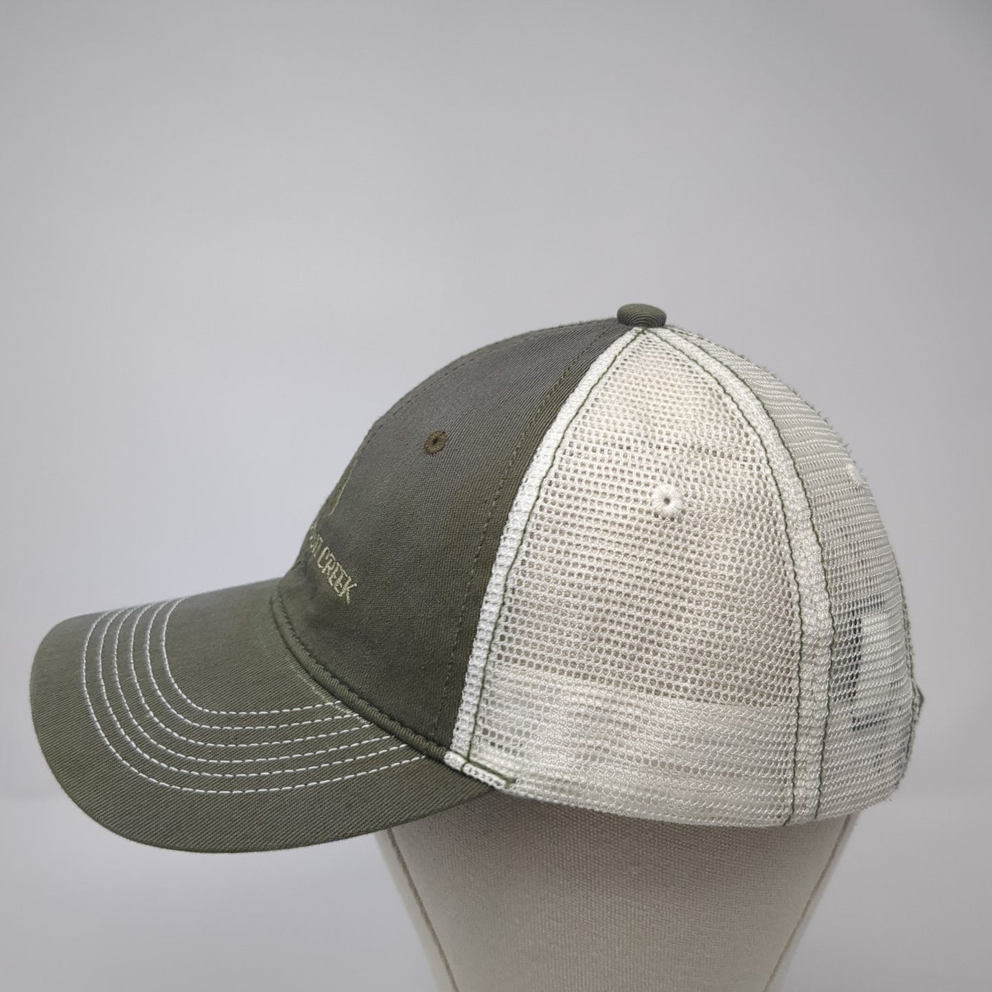 Race To Robie Creek Strapback Mesh Back Trucker Hat Gray One Size District