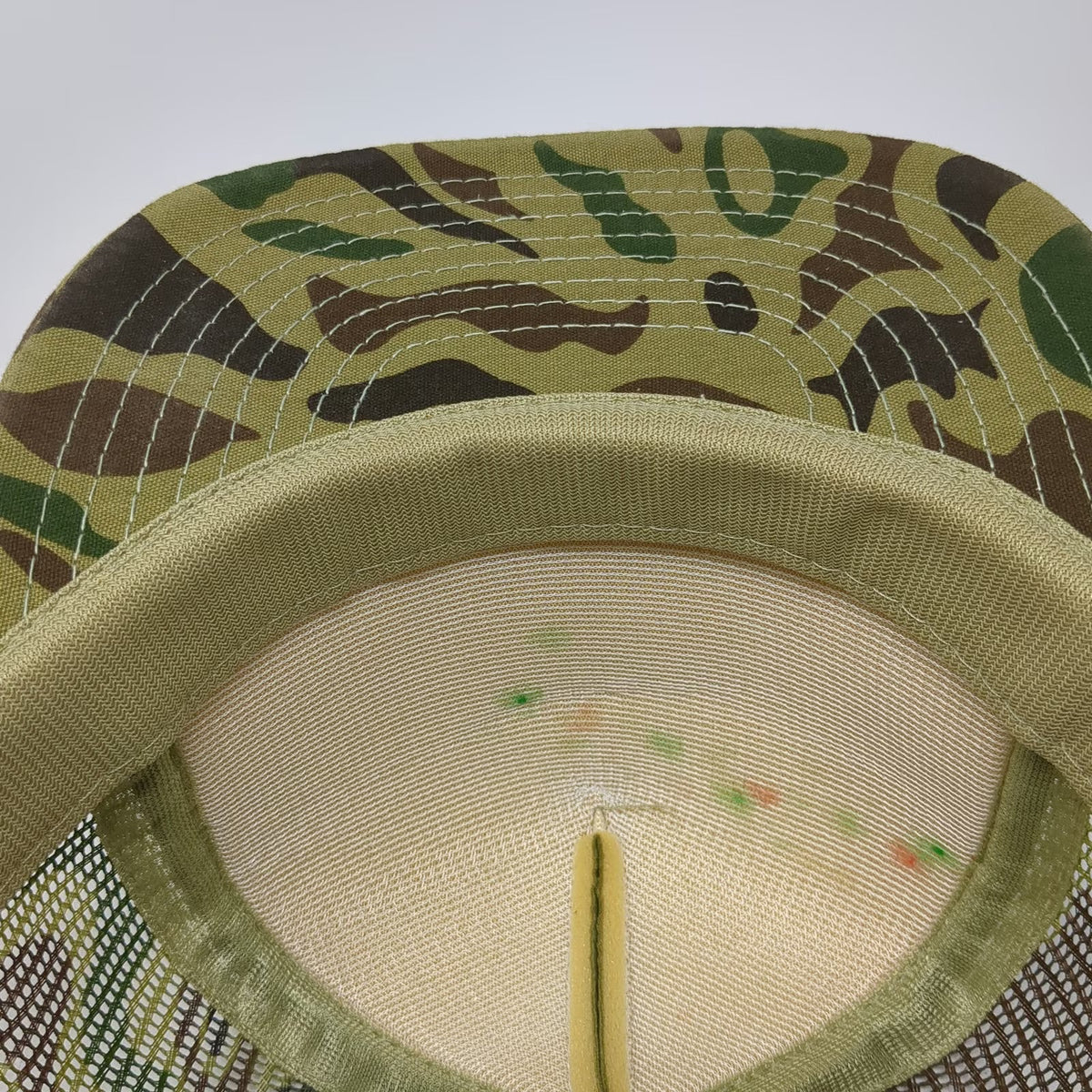 Designer Award Chemsearch Green Camo Trucker Hat One Size Mesh Snapback