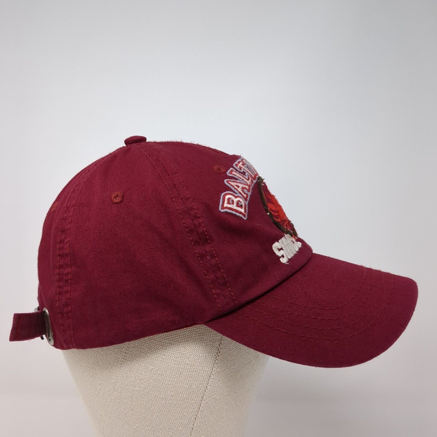 Baltimore Since 1729 Slideback Baseball Cap Red OS Adjustable Embroidered USA