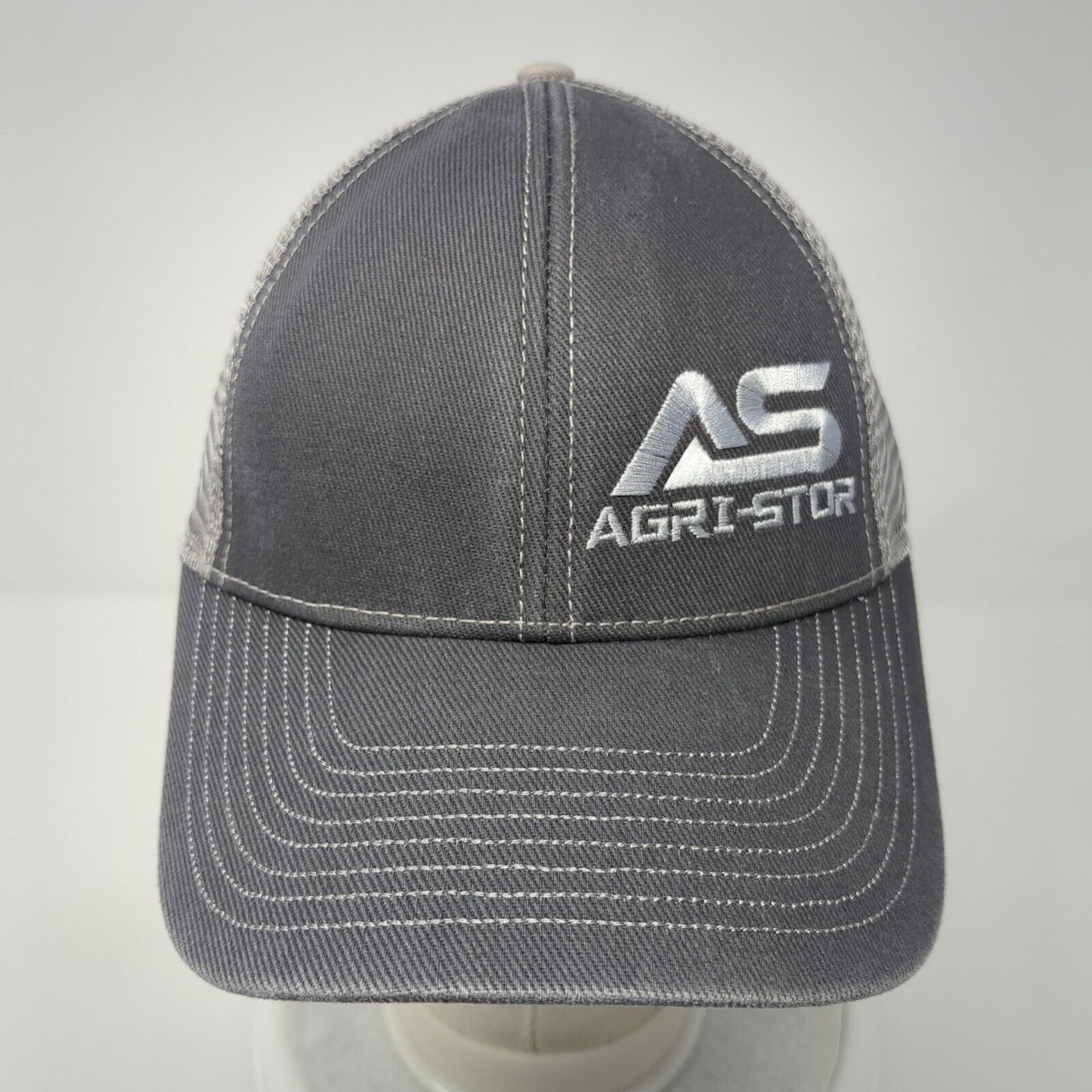 AS Agri-Stor Strapback Mesh Back Trucker Hat Gray One Size HG 6 Panel