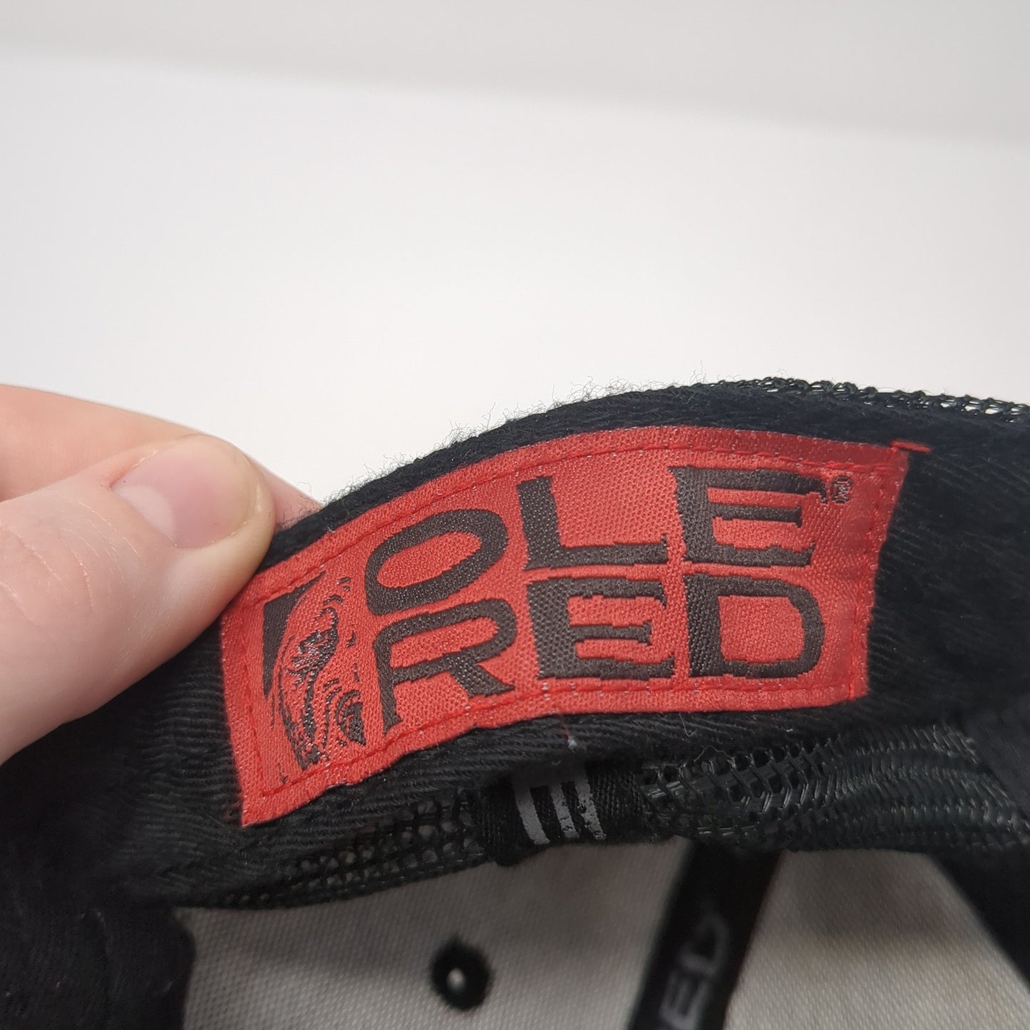 Ole Red Snapback Trucker Hat Black One Size Adjustable Embroidered Mesh Back