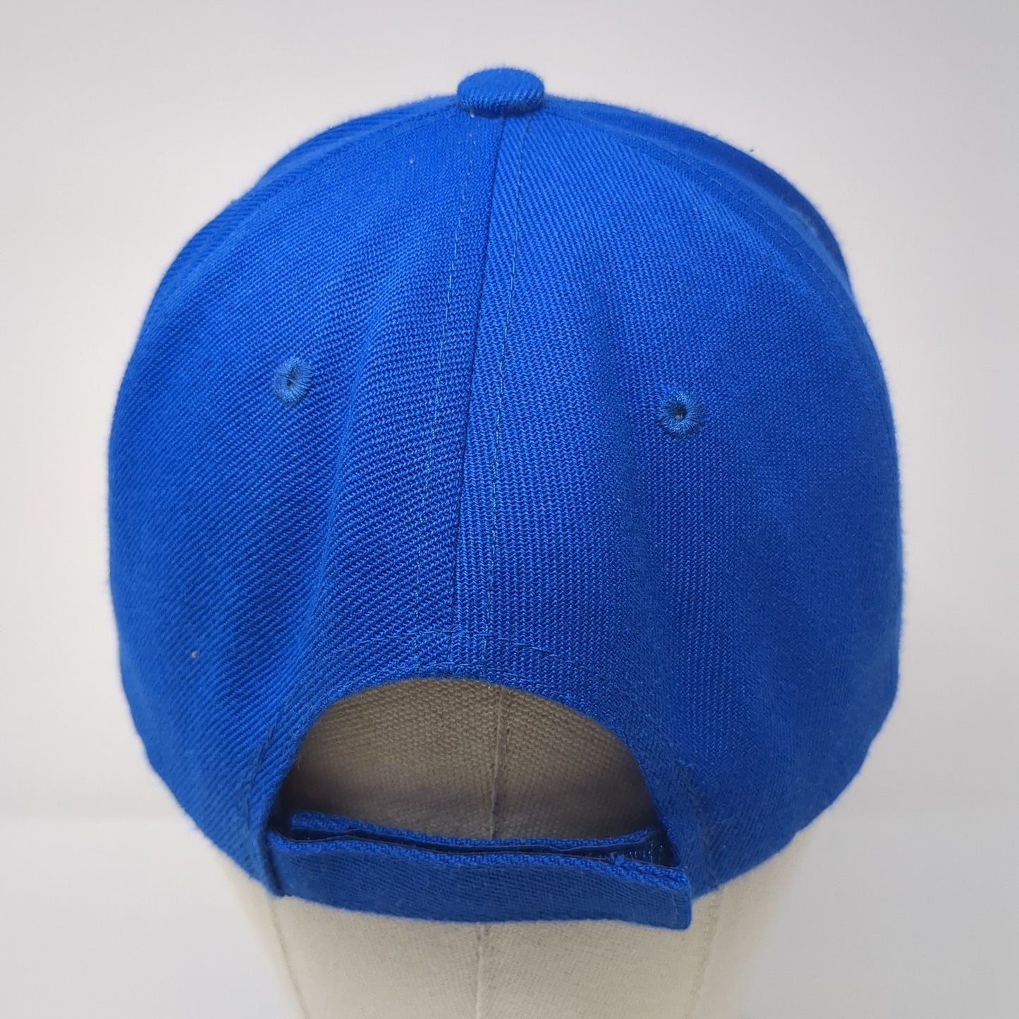 Unbranded Strapback Hat Solid Blue One Size Adjustable Blank Casual