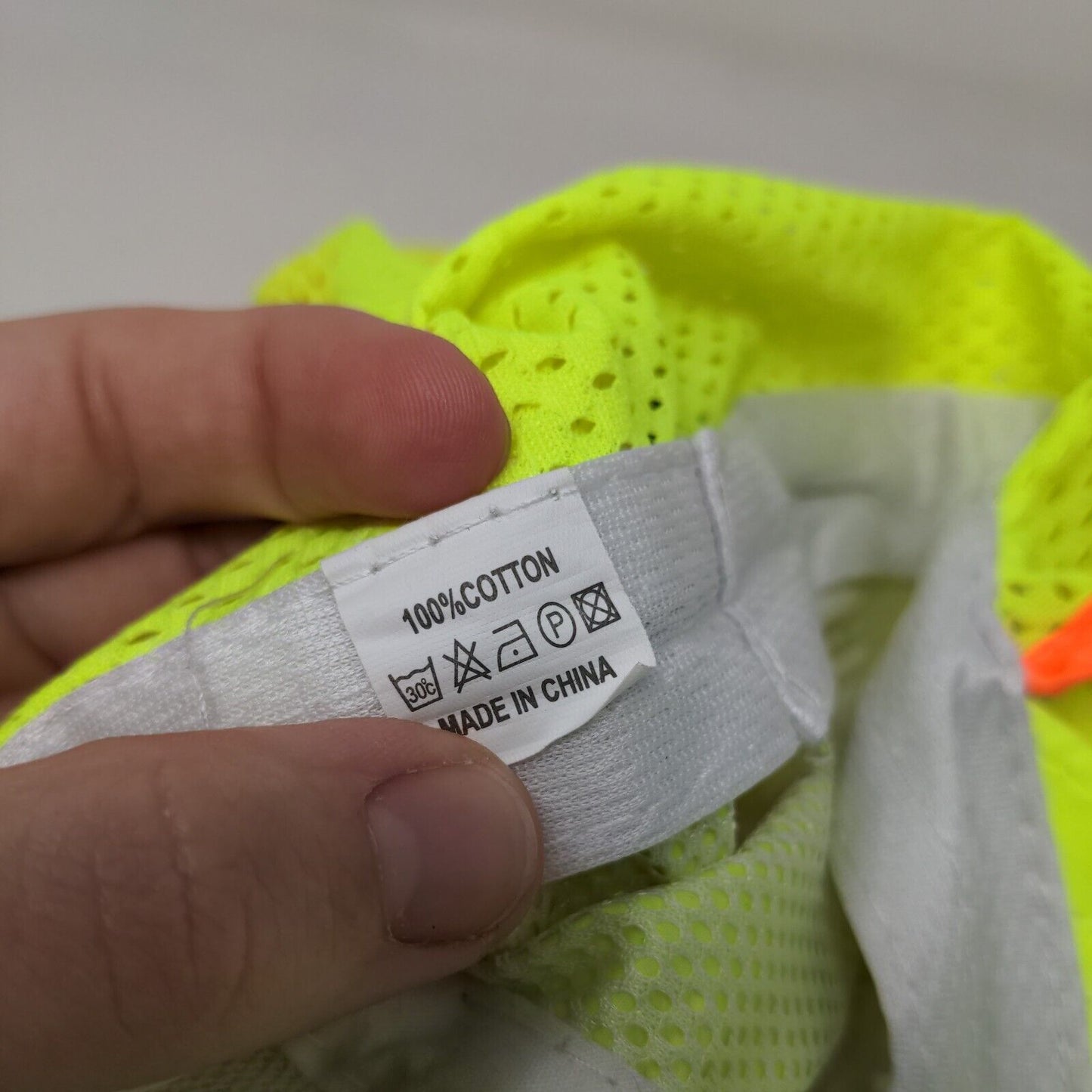 Unbranded Toggle Back Sun Hat Green One Size Neck Flap Reflective Vent Holes