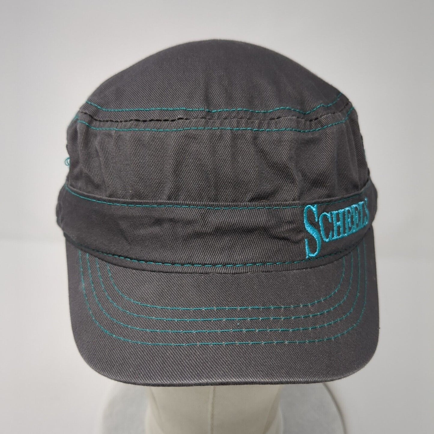 Scheels Slideback Cadet Army Hat Gray One Size Embroidered Outdoor Cap