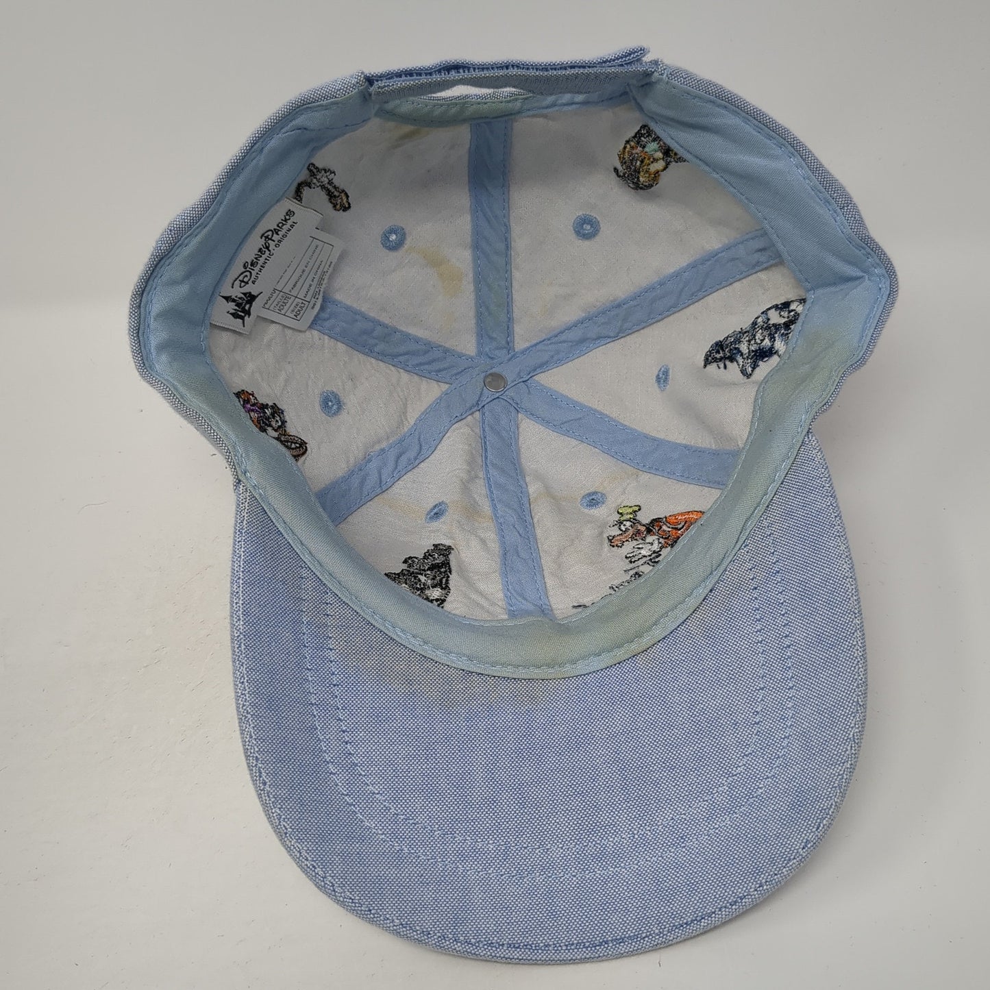 Mickey & Friends Baseball Cap Blue One Size Adjustable Embroidered Disney Parks