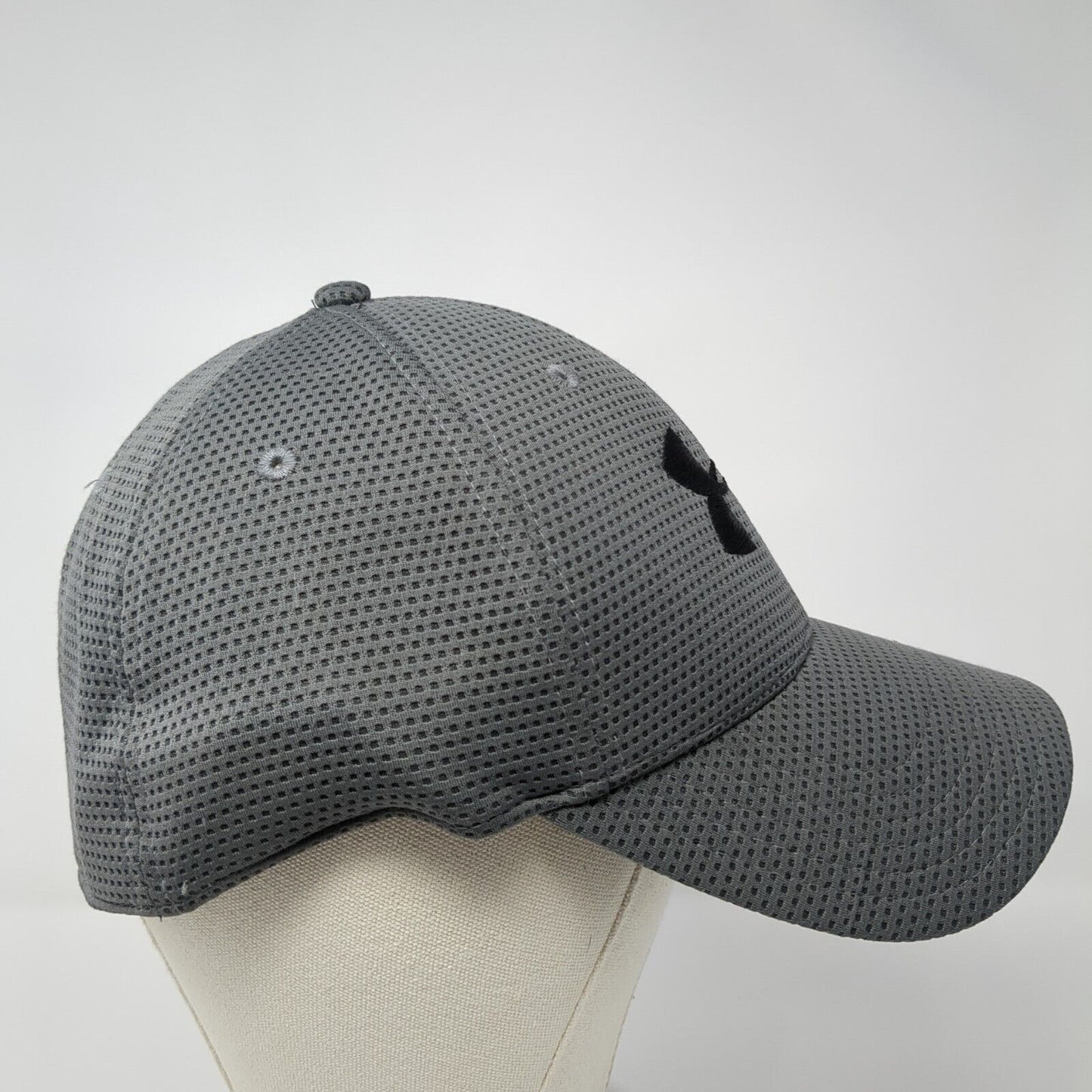 Under Armour Fitted Hat Gray Large/XL Embroidered Logo Stretch 6 Panel