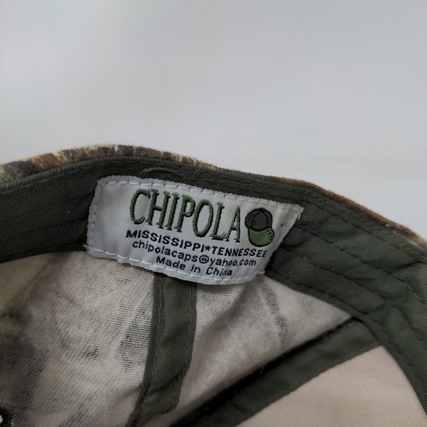 Capitol Hardware Strapback Hat Camouflage One Size Adjustable Chipola