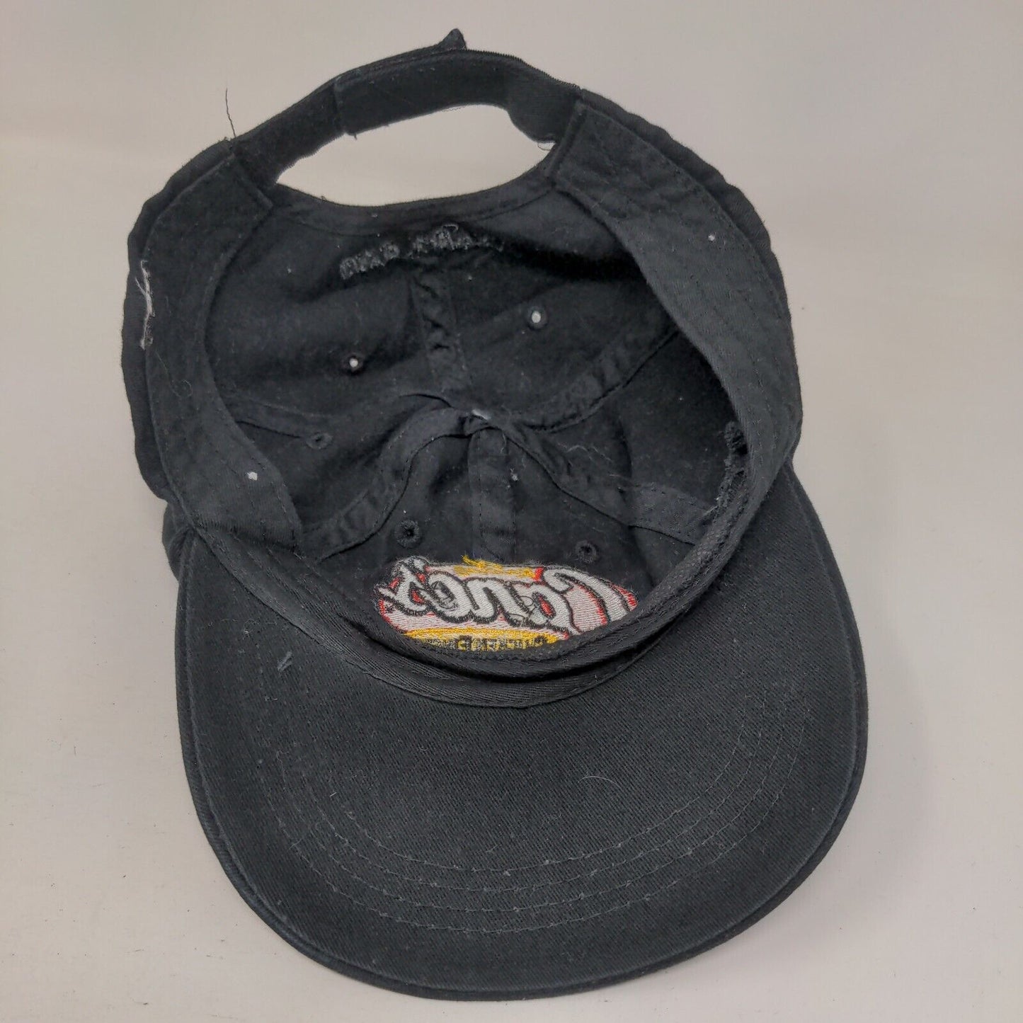 Raising Cane's Chicken Fingers Strapback Hat Black One Size Embroidered