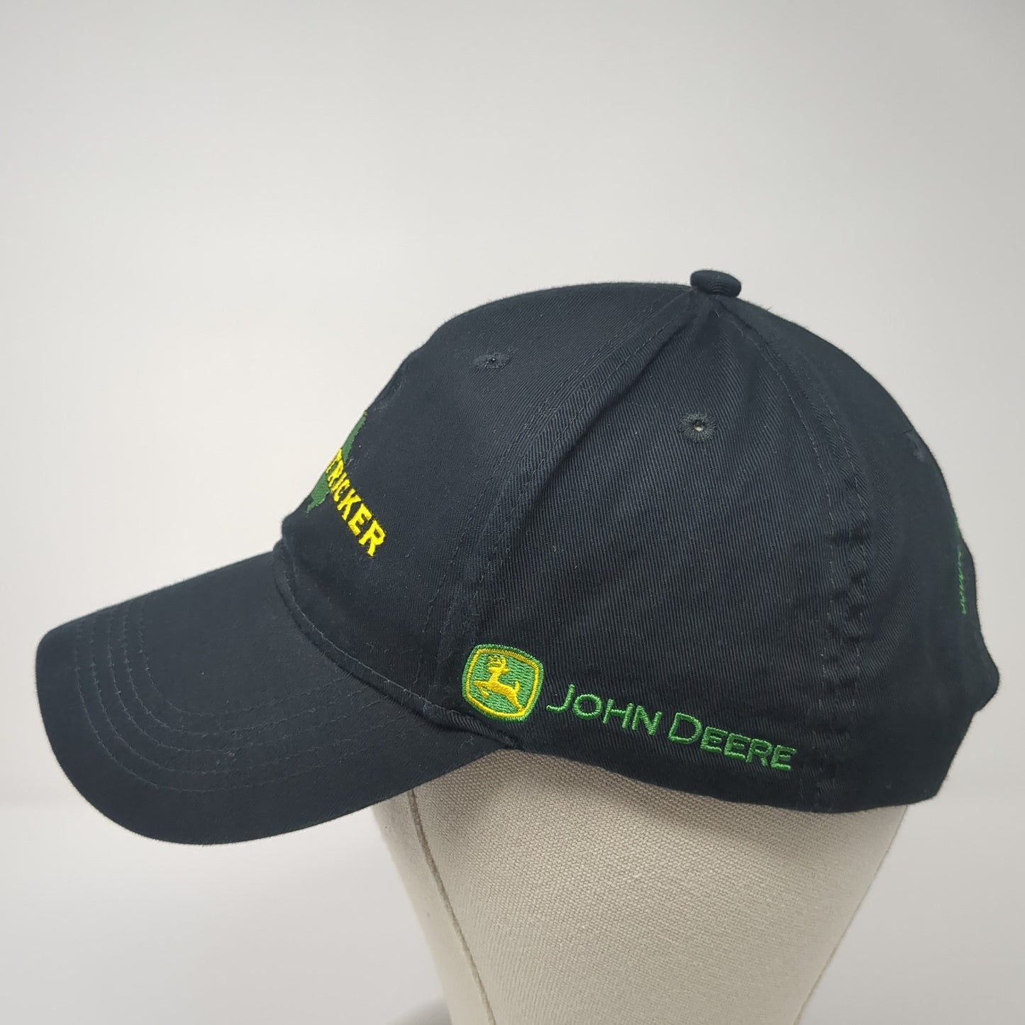 Sydenstricker Snapback Hat Black One Size Solid Adjustable John Deere