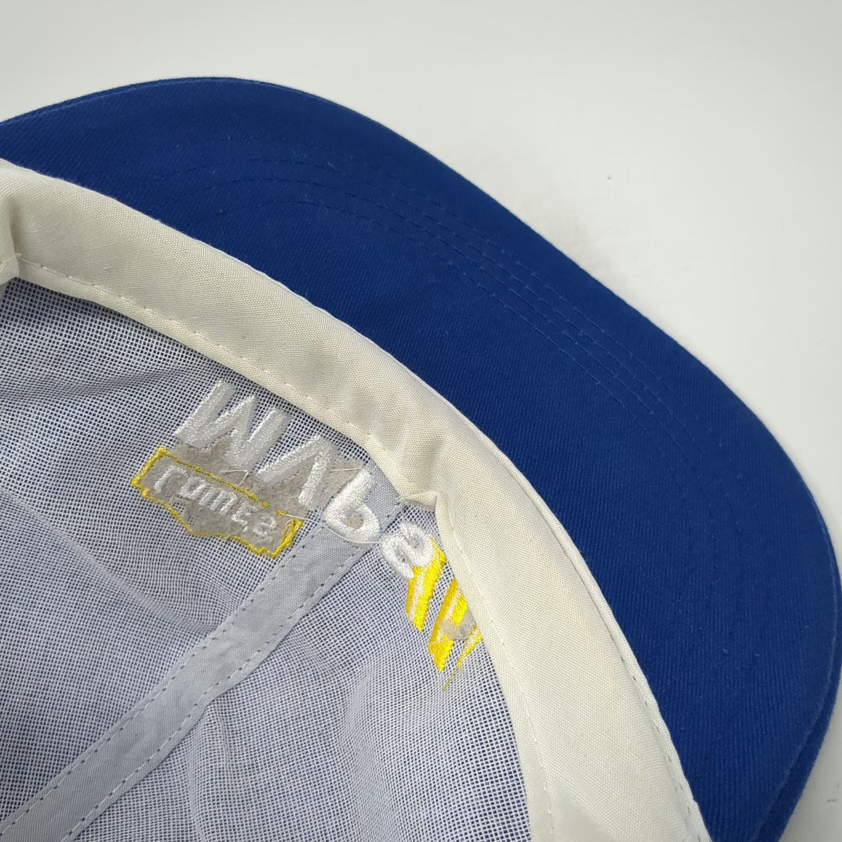 Lowe's MVPs Trucker Hat Blue White Yellow One Size Mesh Snapback Embroidered
