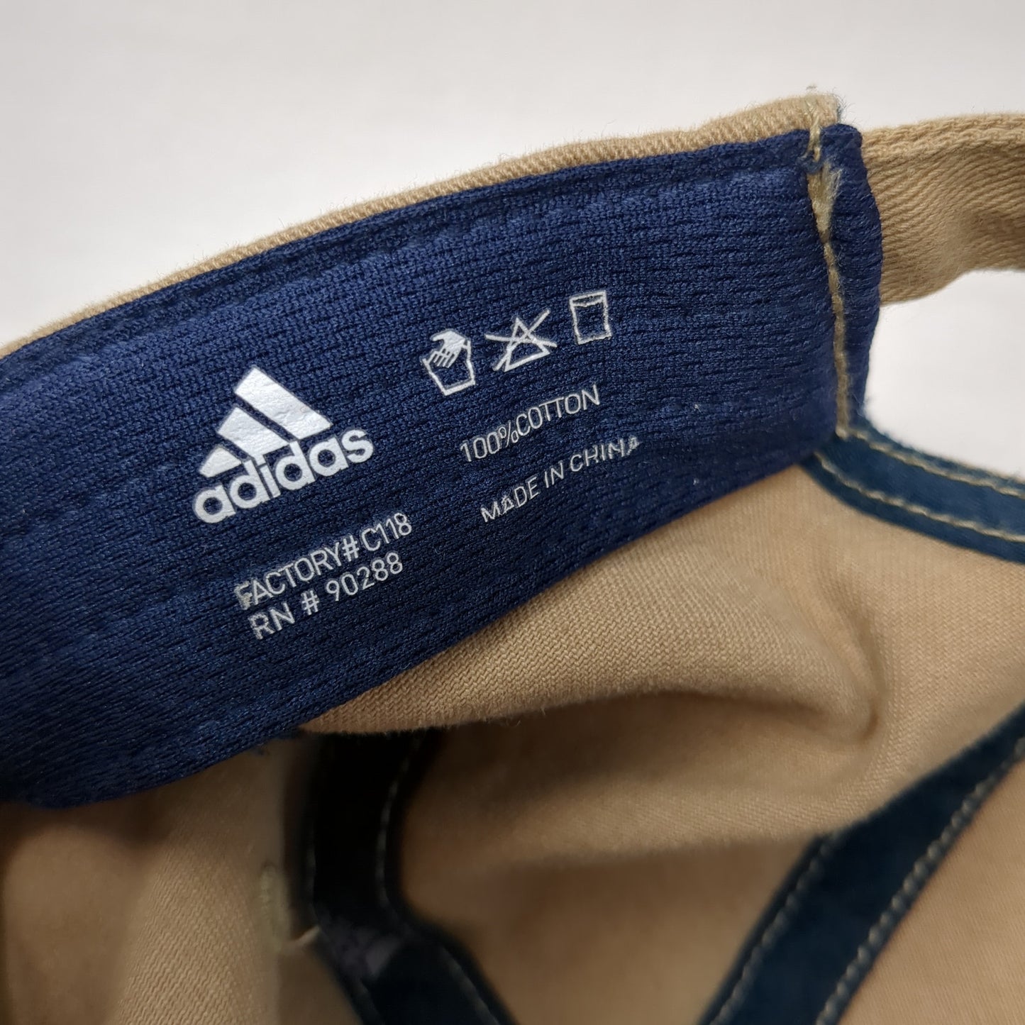 Adidas Slideback Baseball Cap Brown One Size Adjustable Embroidered 6 Panel