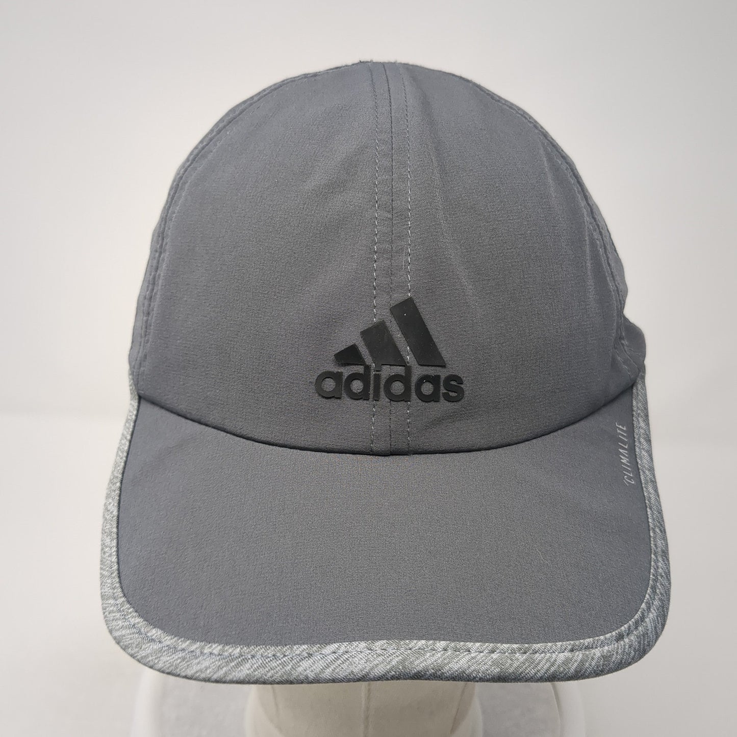 Adidas Strapback Hat Gray One Size 3 Stripes Adjustable Solid Outdoor