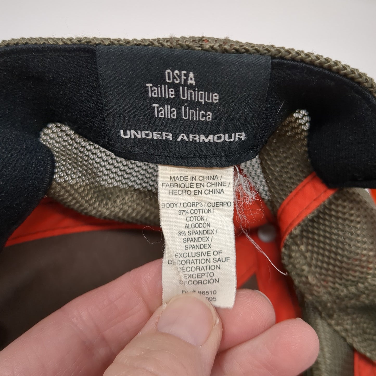 Under Armour Snapback Trucker Hat Brown OS Adjustable Embroidered Mesh Back