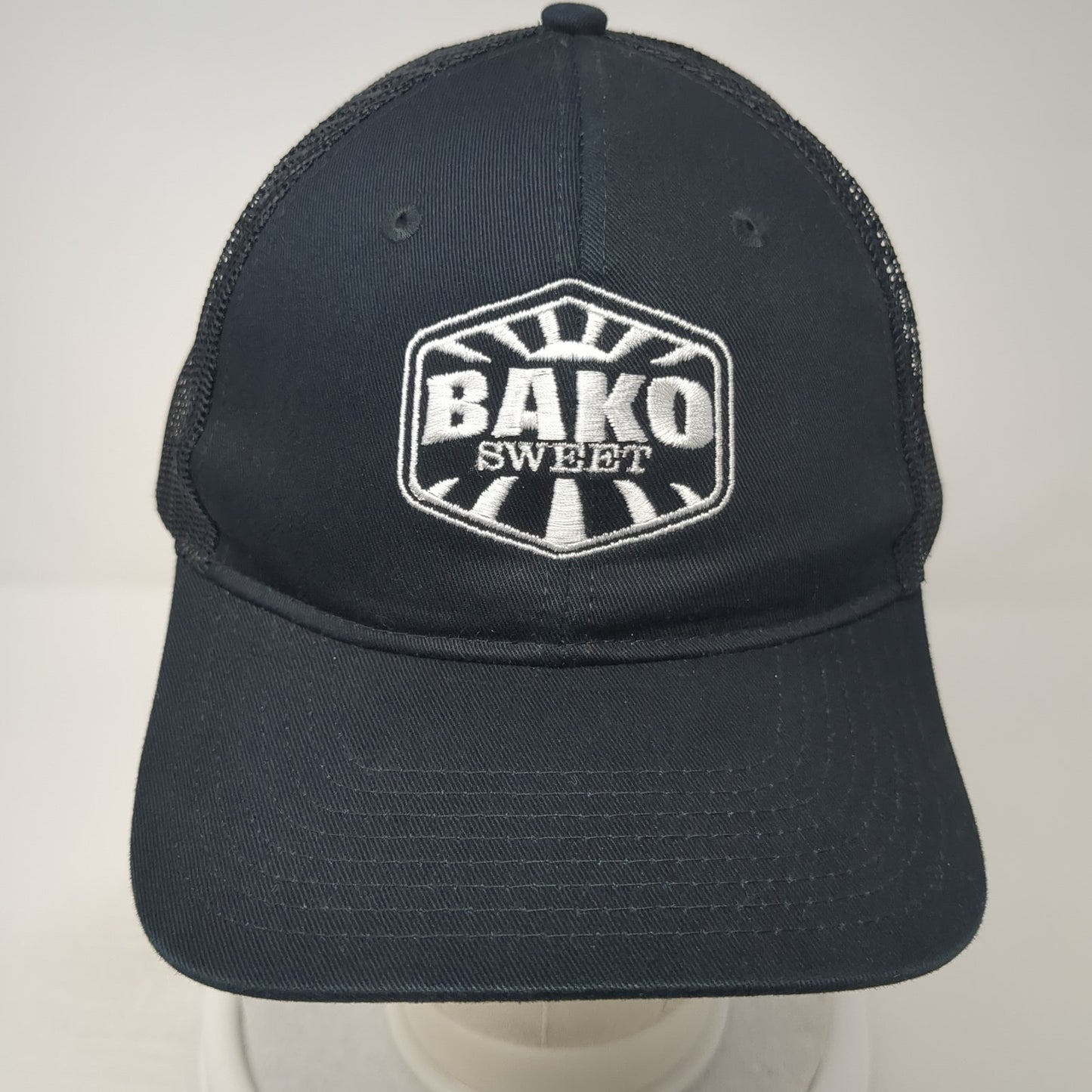 Bako Sweet Snapback Trucker Hat Black One Size Mesh Back Port Authority