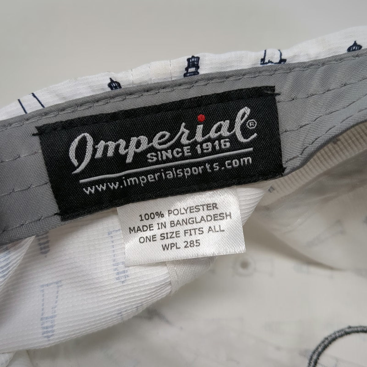 Imperial Baseball Cap White One Size Highland Links Cape Cod Lighthouse Logo Hat