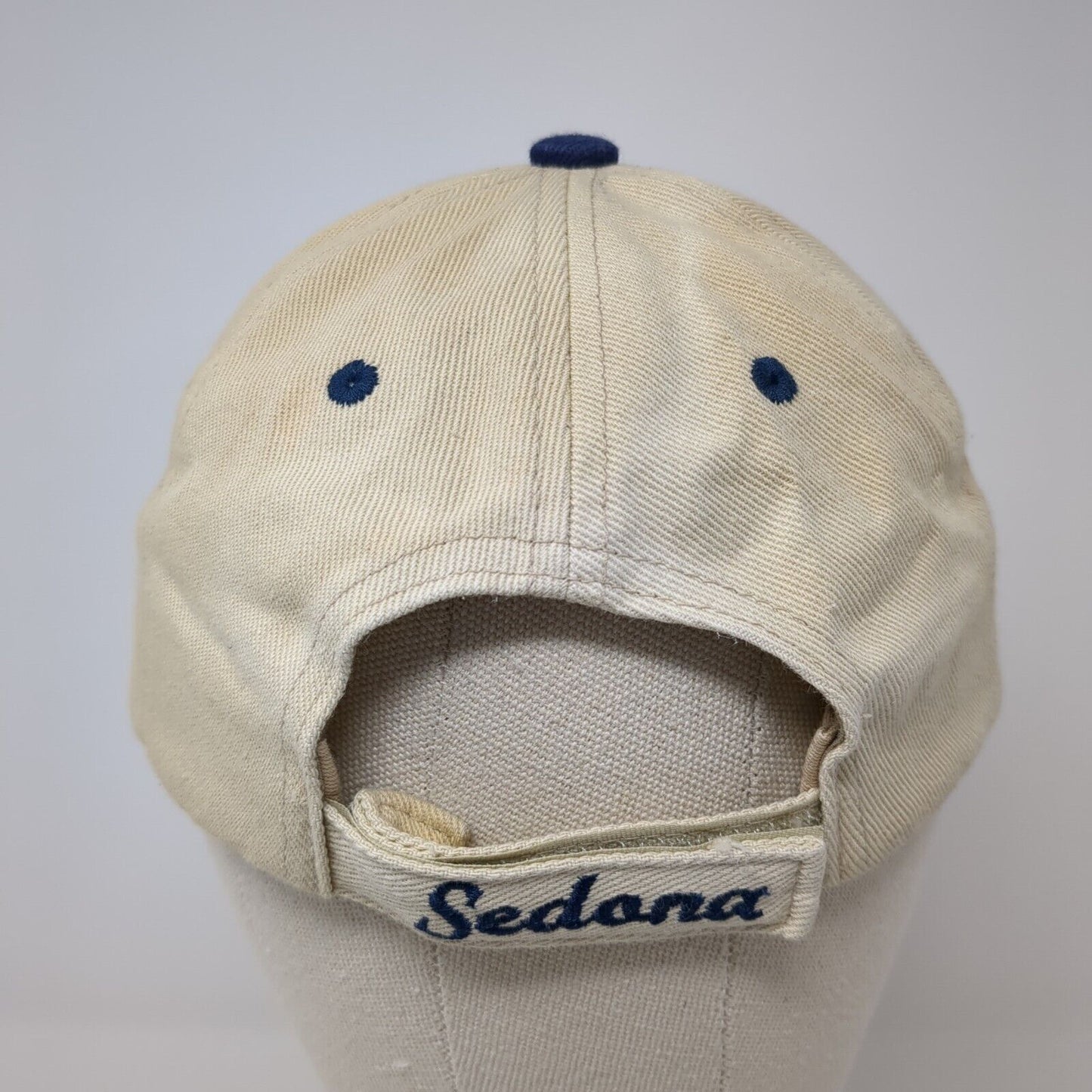Arizona Sedona USA Strapback Hat Tan One Size Adjustable Embroidered 6 Panel