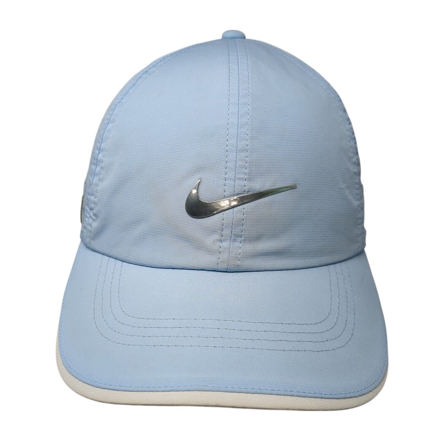 Nike 20XI VRS Strapback Golf Hat Blue One Size Laser Cut Swoosh Outdoor