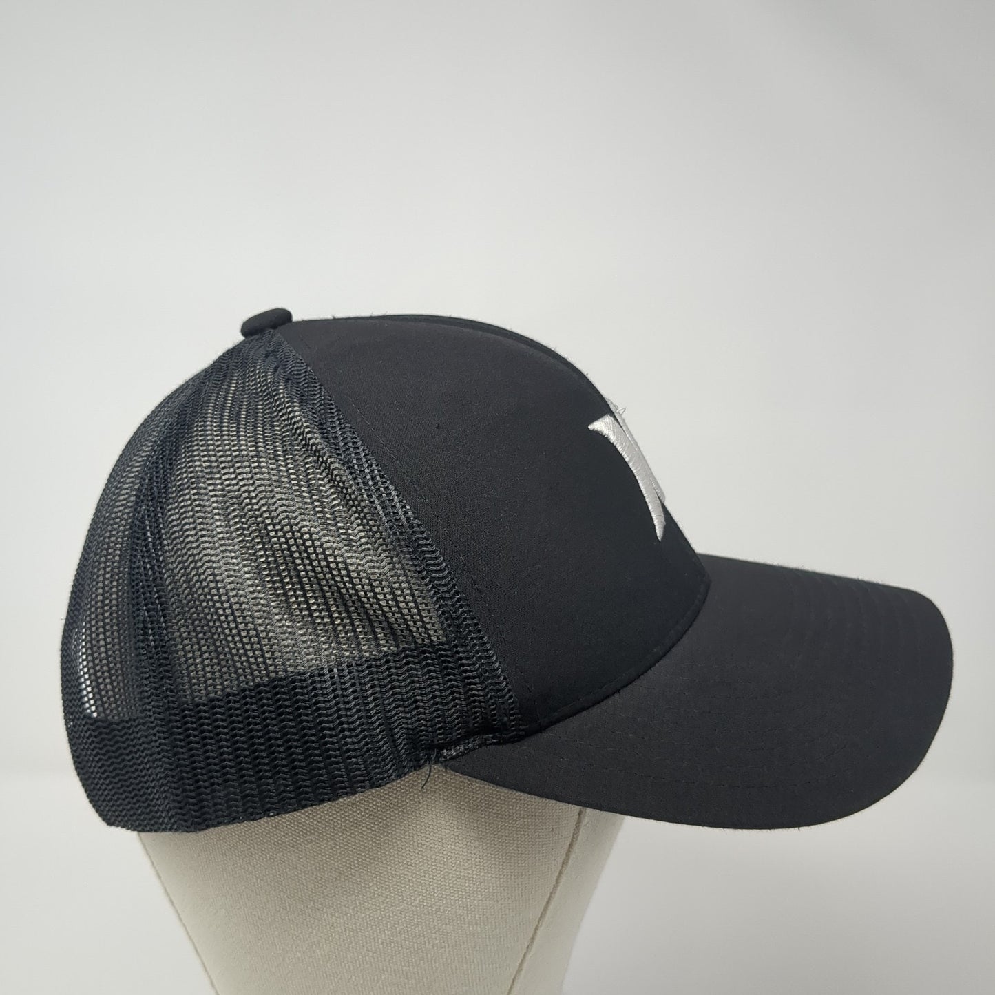 Hurley Snapback Mesh Back Trucker Hat Black One Size The Classics Yupoong
