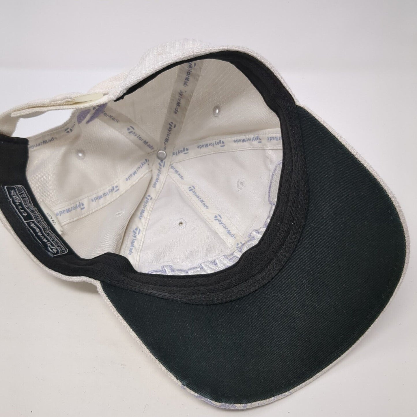 TaylorMade Strapback Hat White Cream One Size Adjustable Embroidered