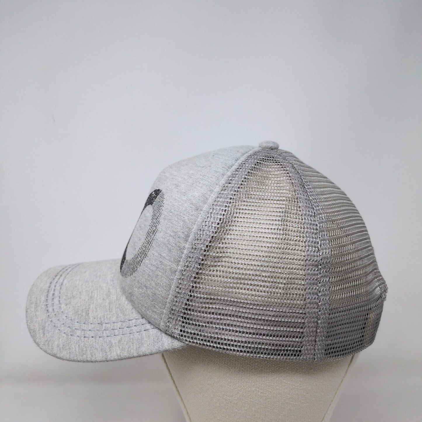 90 Snapback Mesh Back Trucker Hat Gray One Size Adjustable Roxy