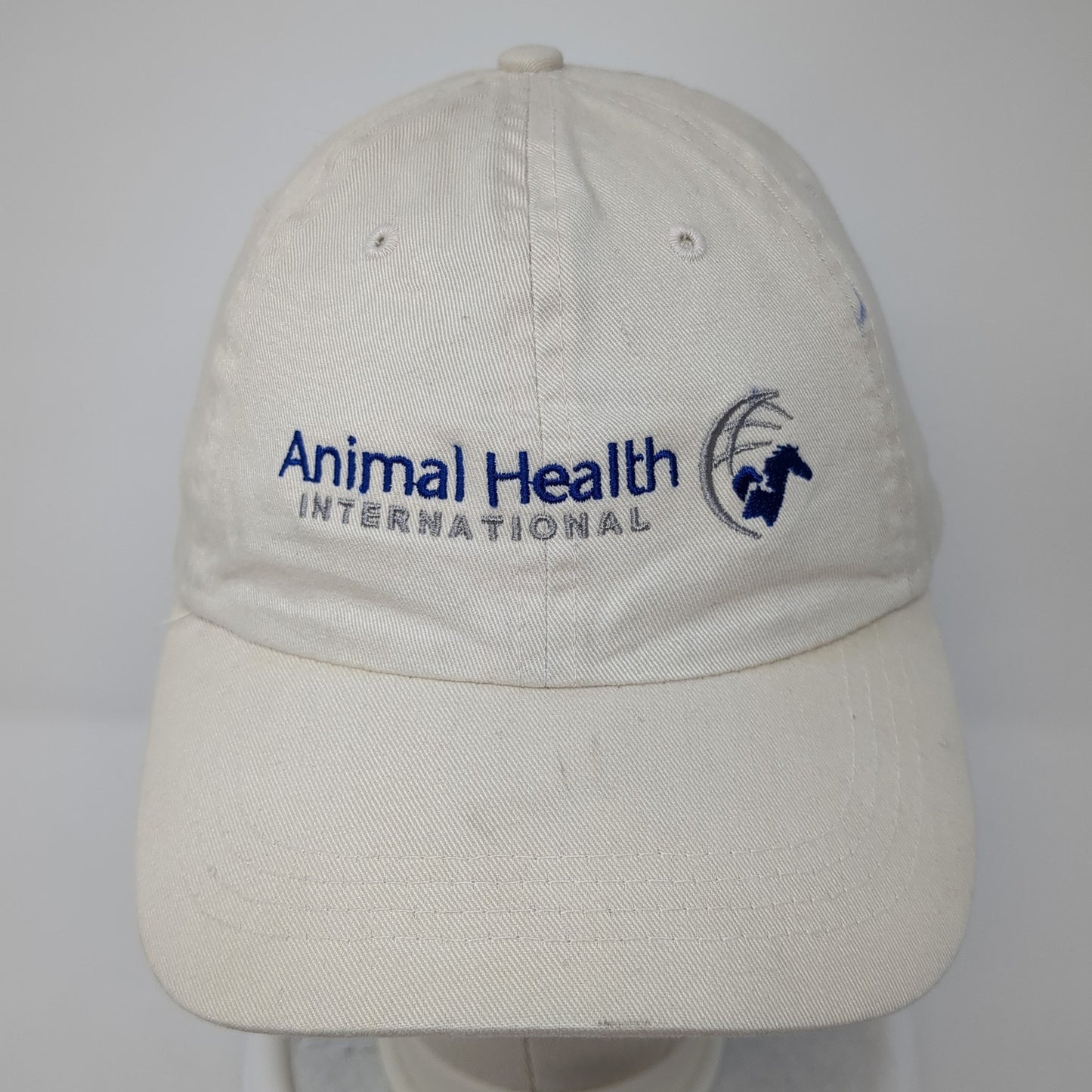 Animal Health International Strapback Hat Beige One Size Embroidered