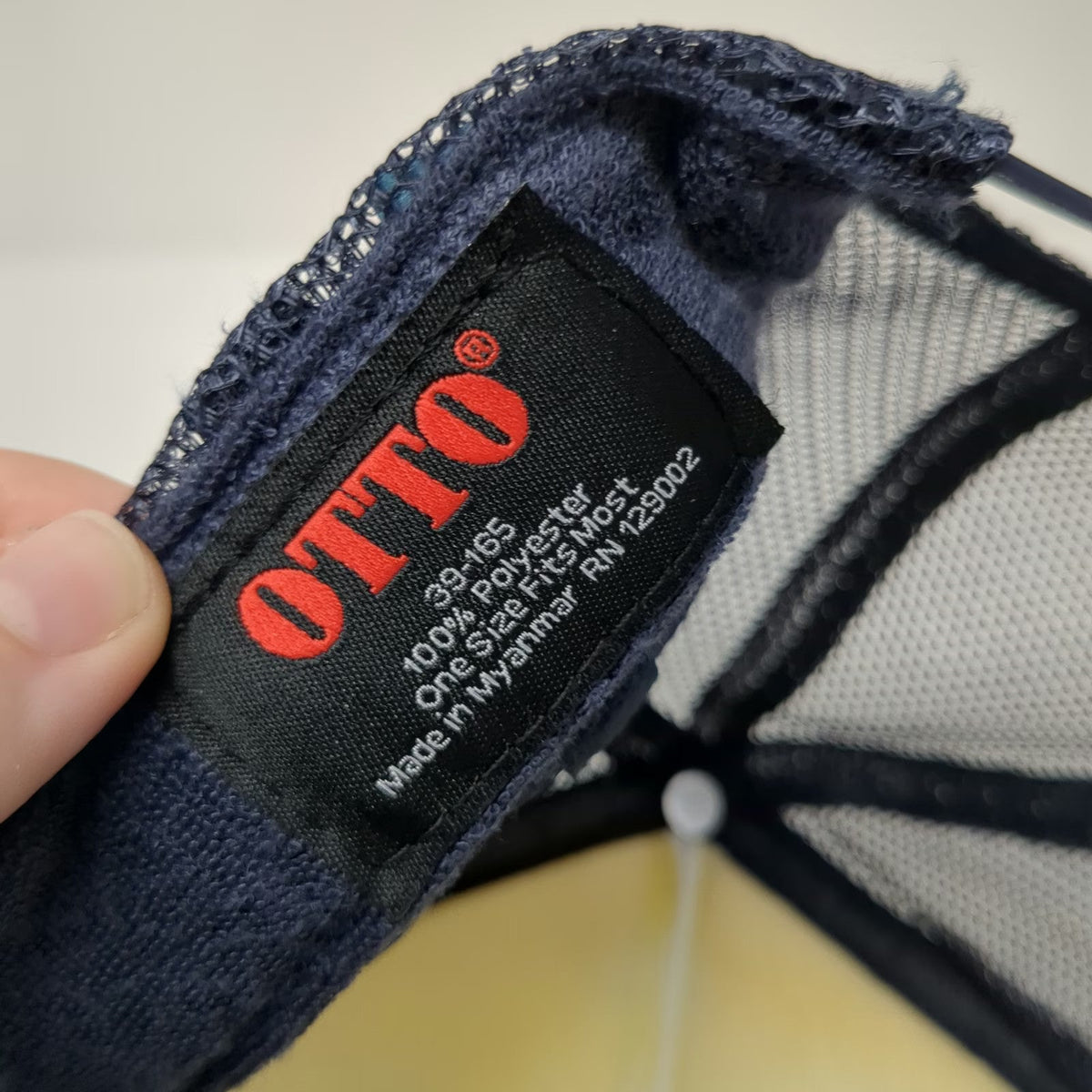 OTTO Trucker Hat Blue One Size Pura Vida Costa Rica Monkey Snapback Polyester