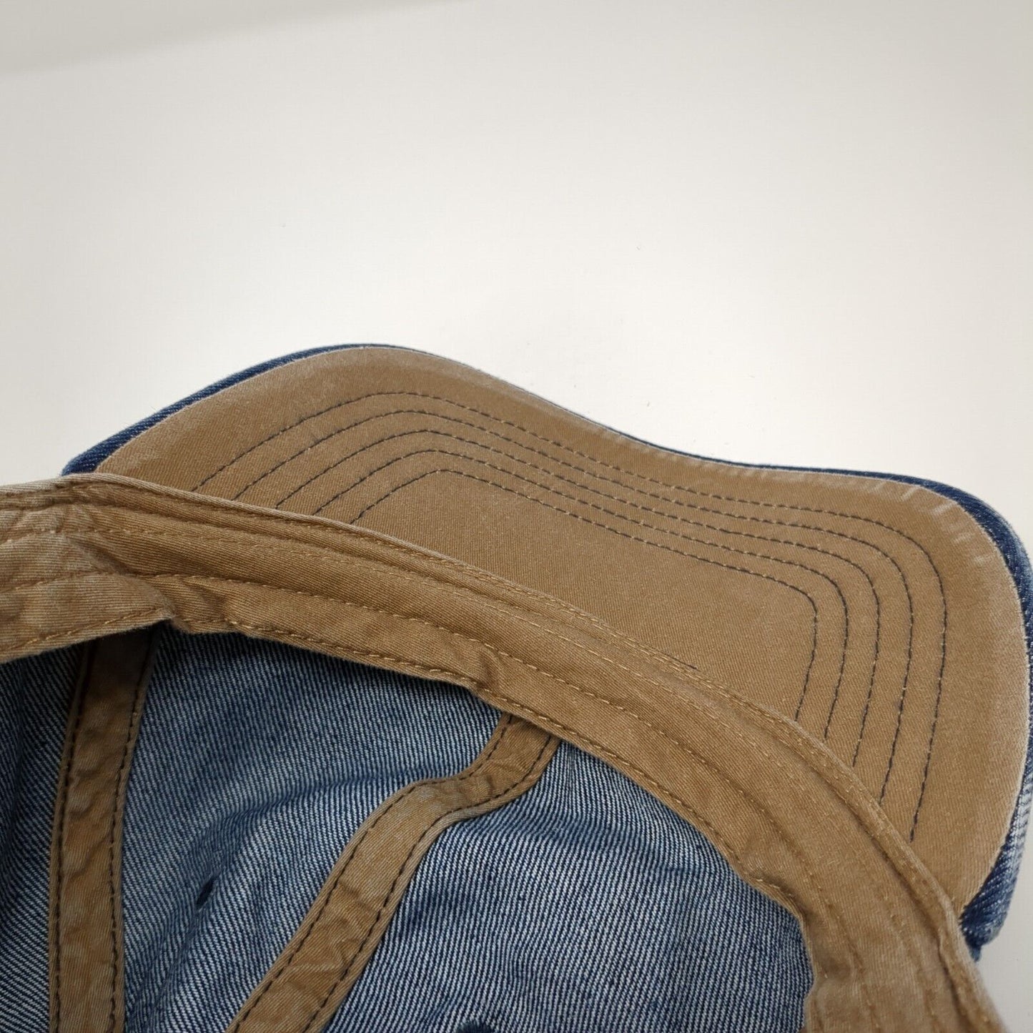 Unbranded Slideback Hat Blue One Size Adjustable 6 Panel Denim Blank