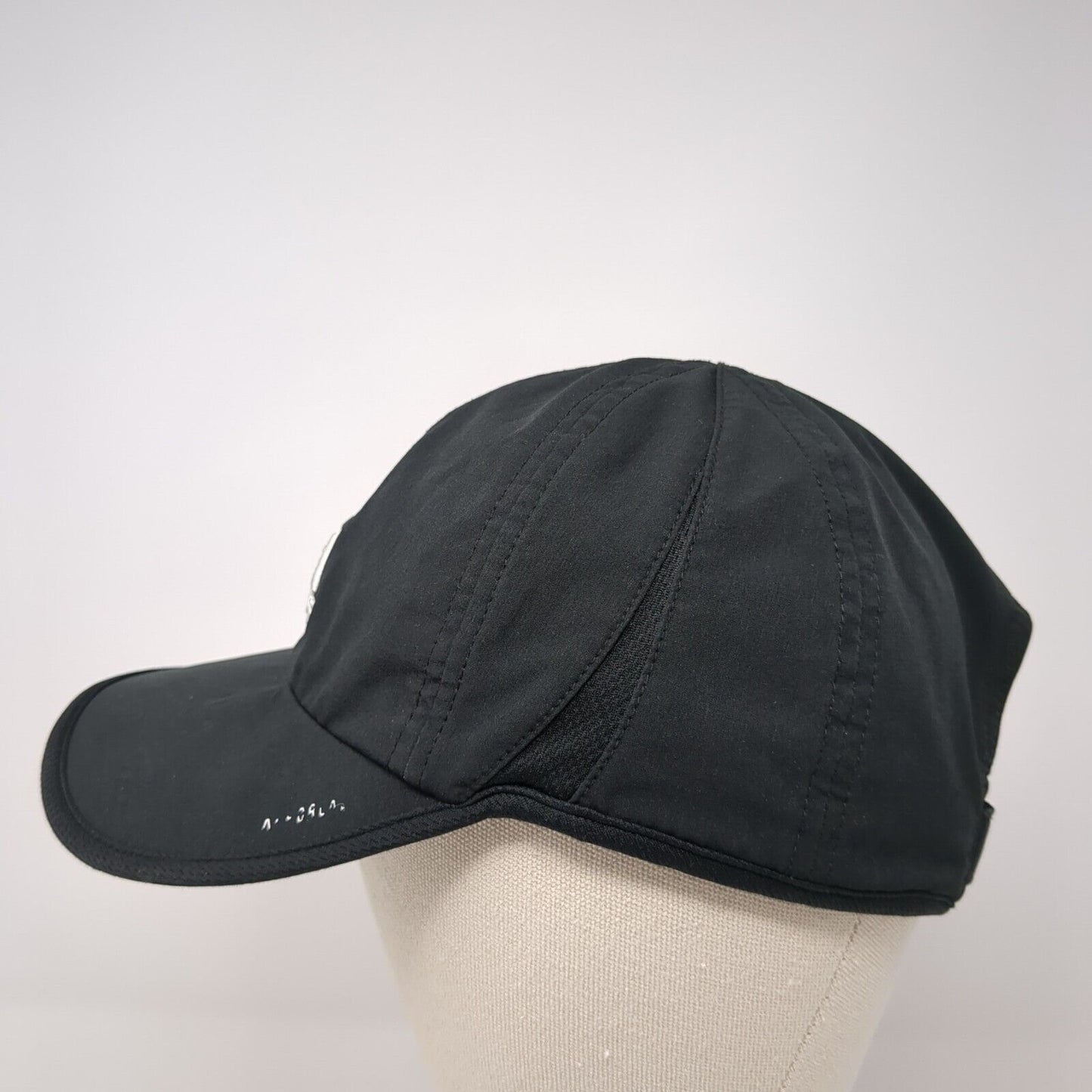 Adidas 3 Stripes Strapback Hat Black One Size Embroidered Running