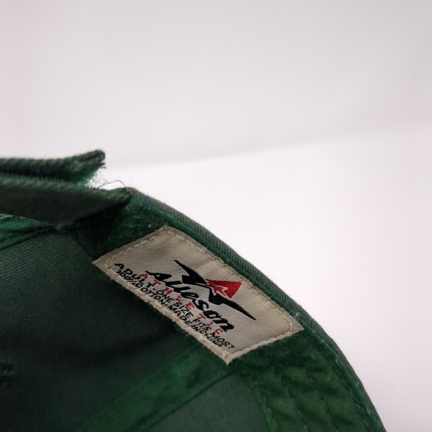 MV Football Strapback Hat Green OSFM Adjustable Embroidered Alleson
