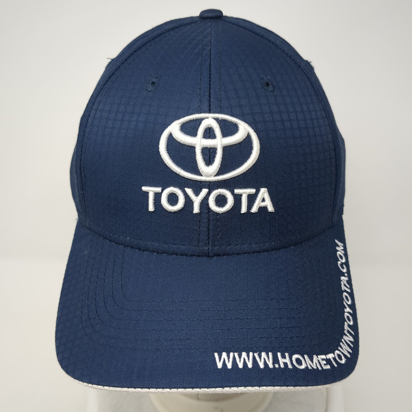 Hometown Toyota Strapback Hat Blue One Size Embroidered Solid 6 Panel