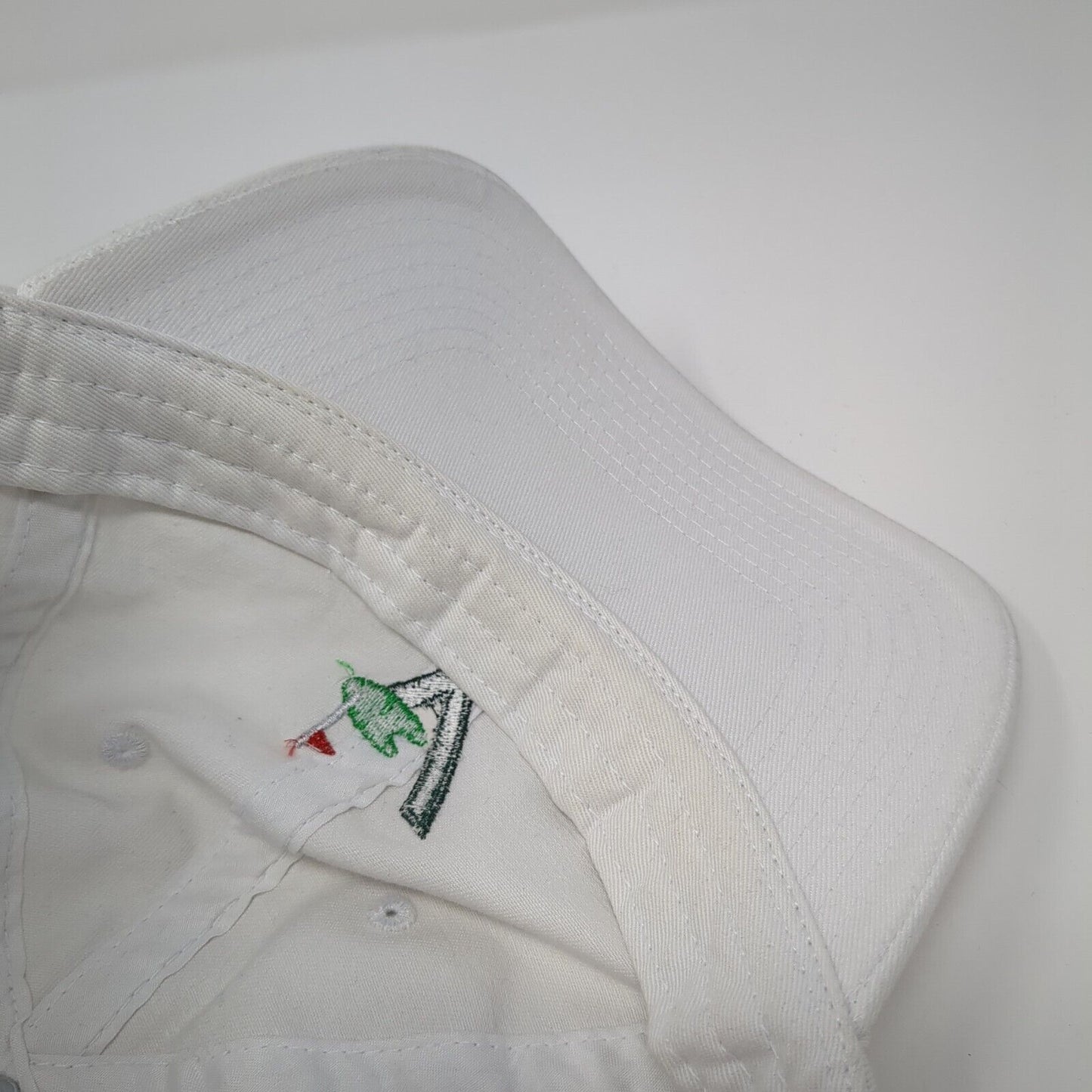 Village Green Golf Course Slideback Hat White One Size Adjustable Fahrenheit