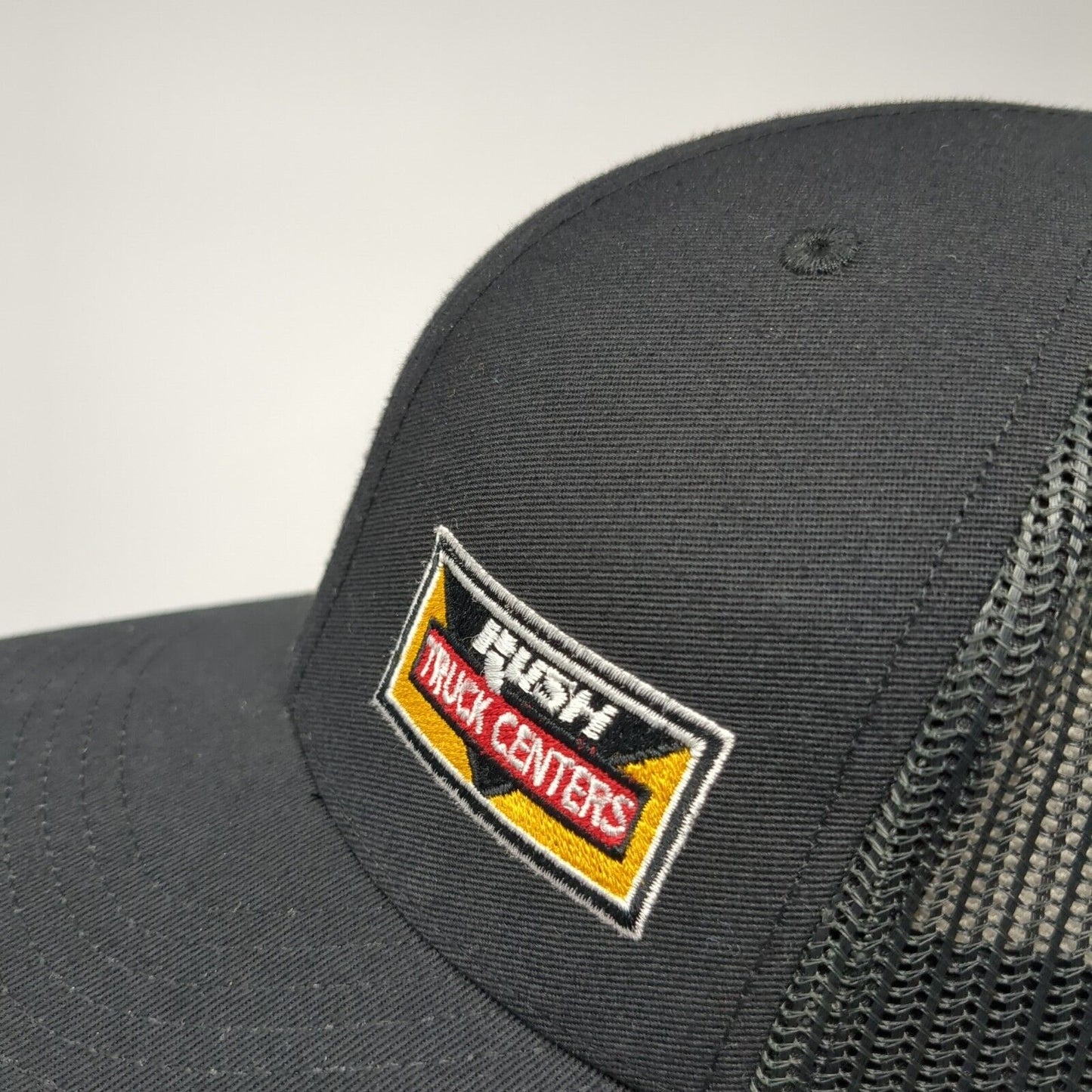 Rush Truck Centers Snapback Trucker Hat Black One Size Mesh Back 6 Panel