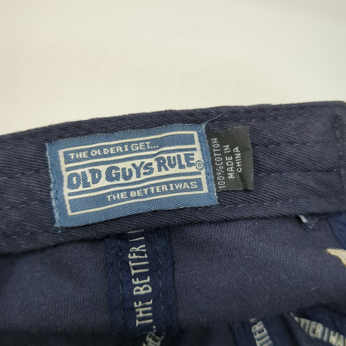 Old Guys Rule Baseball Cap Blue One Size BBQ Grill Smokin Hot Strapback Hat