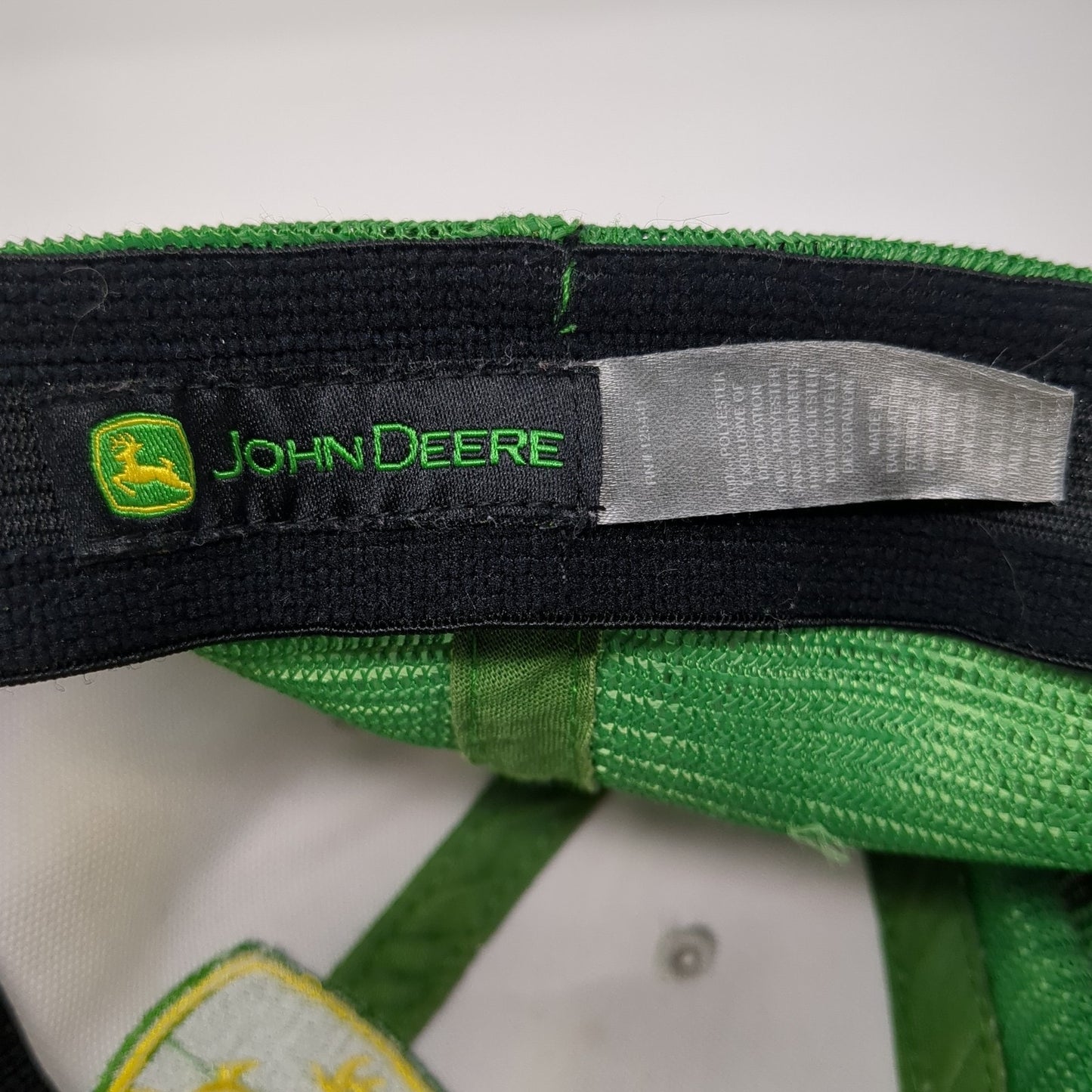 John Deere Logo Fitted Mesh Back Trucker Hat Multi One Size Colorblock