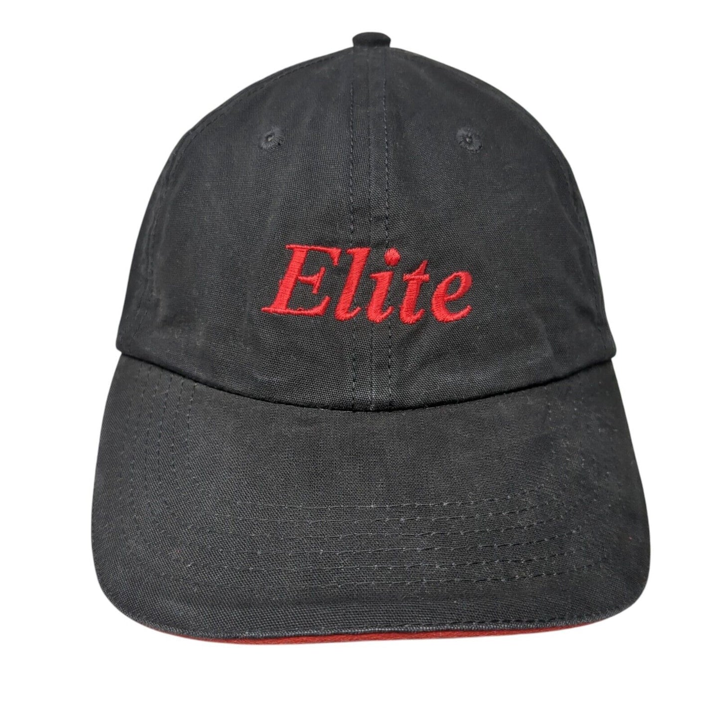 Elite Ask For The Red Edge Slideback Hat Black One Size Adjustable Embroidered