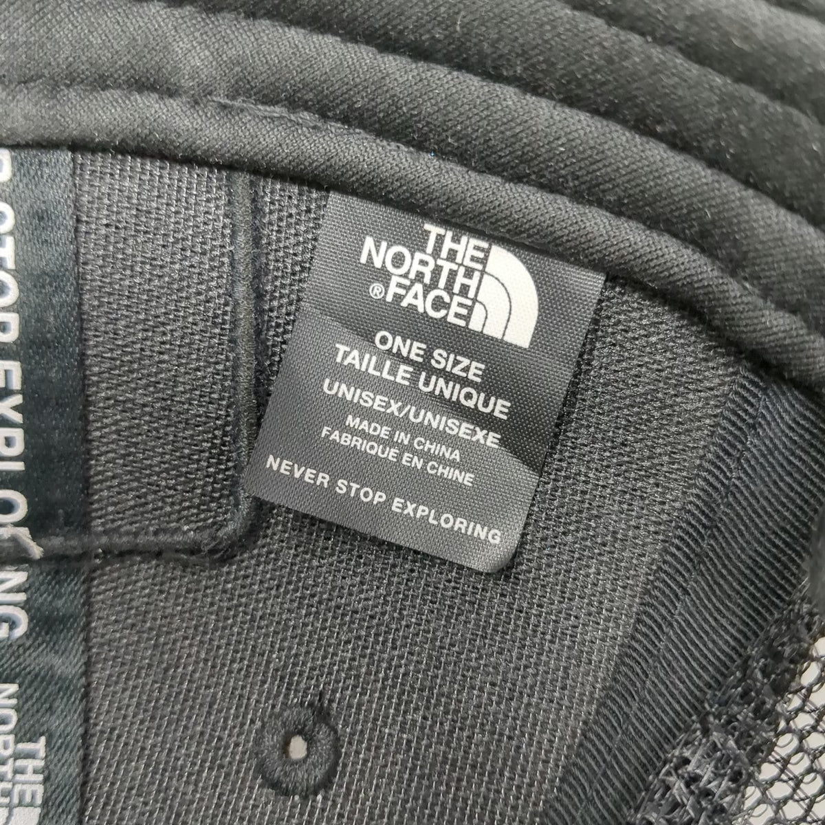 The North Face Trucker Hat Black One Size Snapback Mesh Desert Patch Mesa