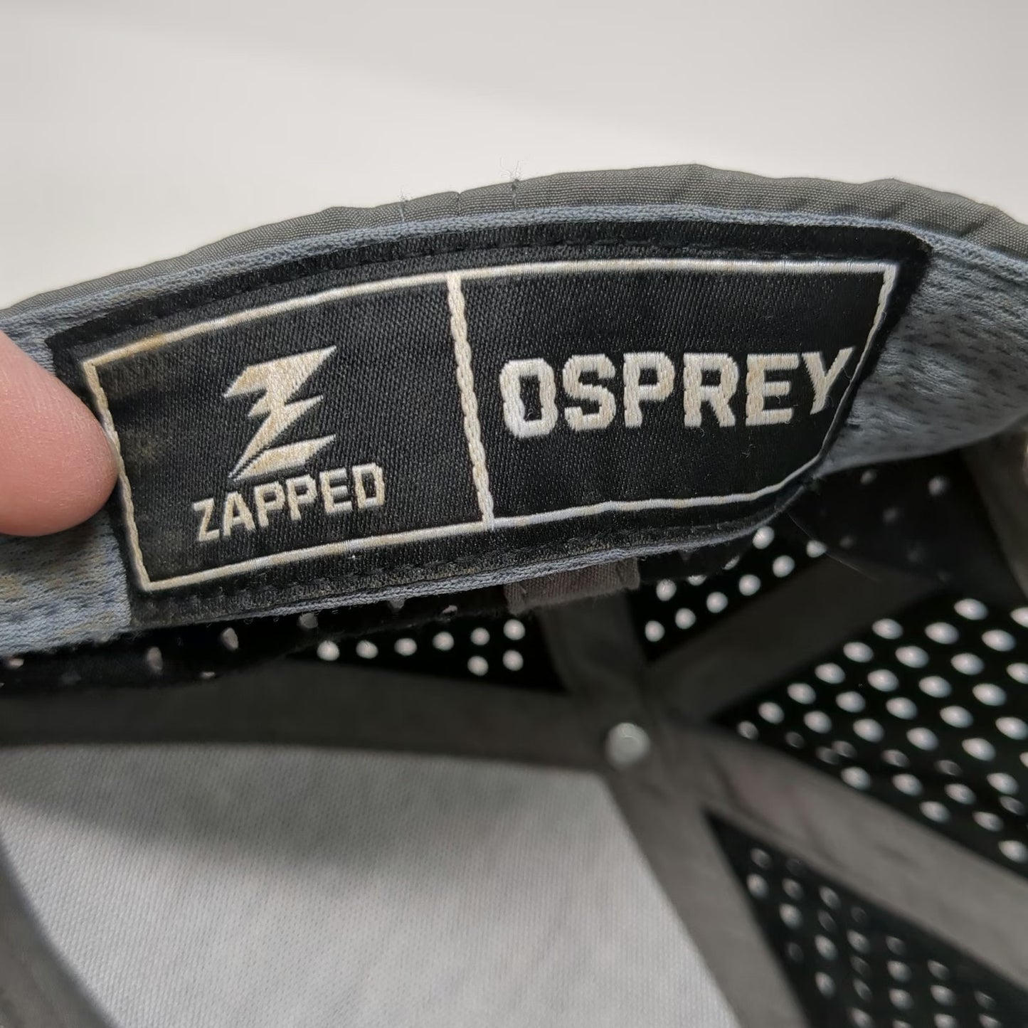 Zapped Gray One Size Trucker Hat Tapani Inc Performance Perforated Snapback