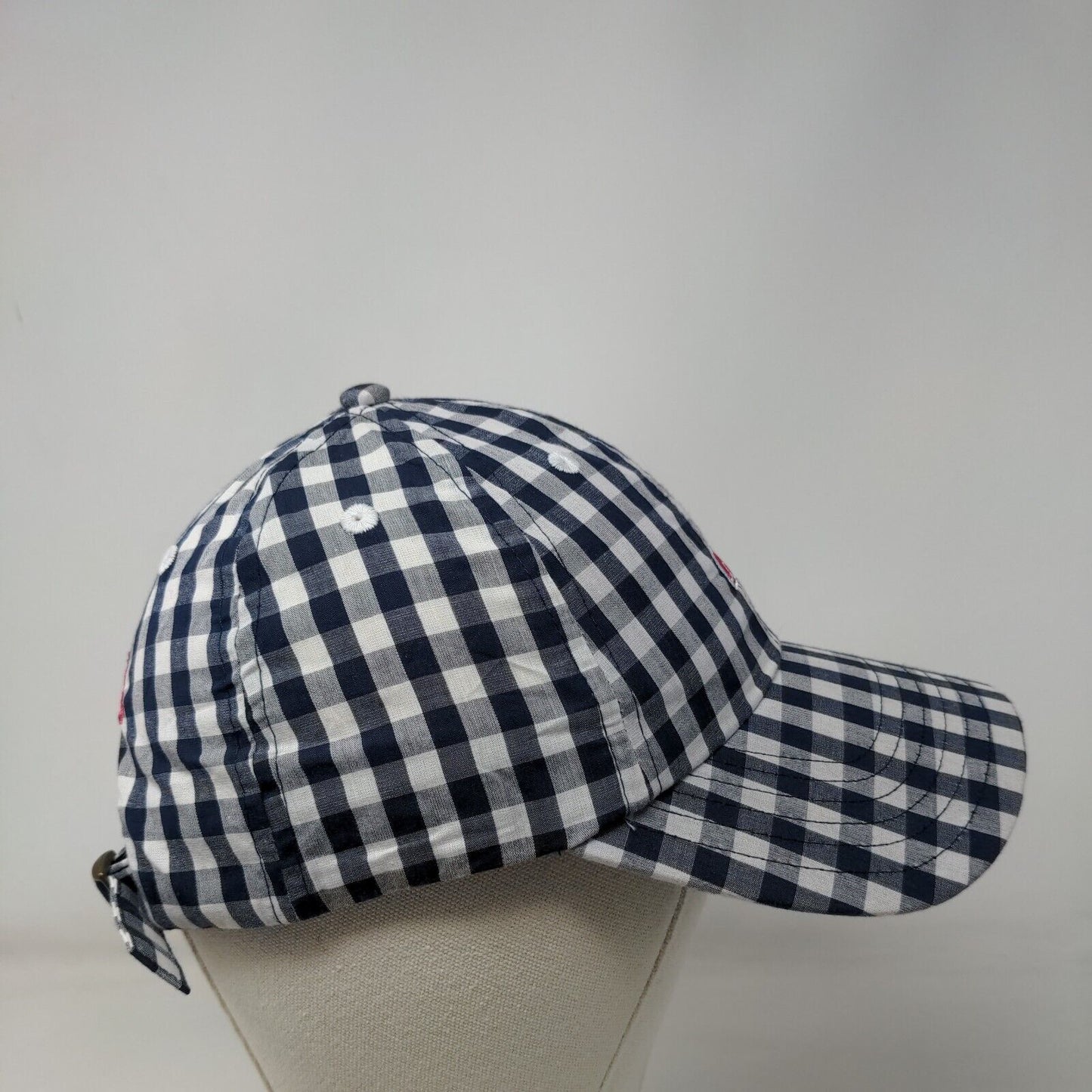 Vineyard Vines Slideback Hat Multicolor OS Adjustable Checkered Embroidered