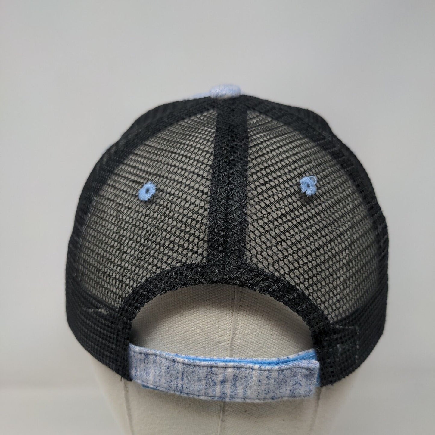 50th Anniversary Of NP Practice Strapback Trucker Hat Blue One Size Mesh Back