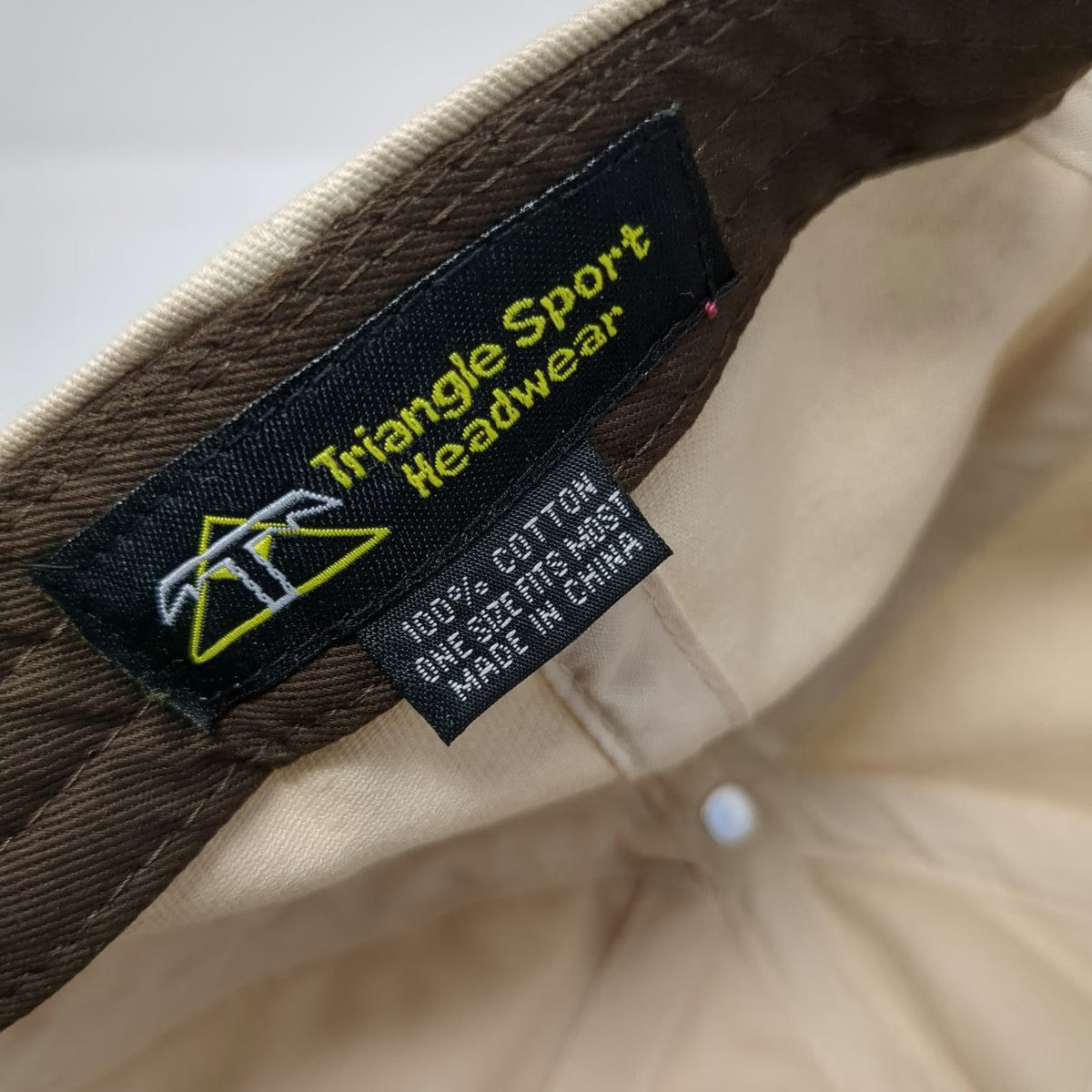 Triangle Sport Baseball Cap Beige One Size Moose Yellowstone National Park Hat