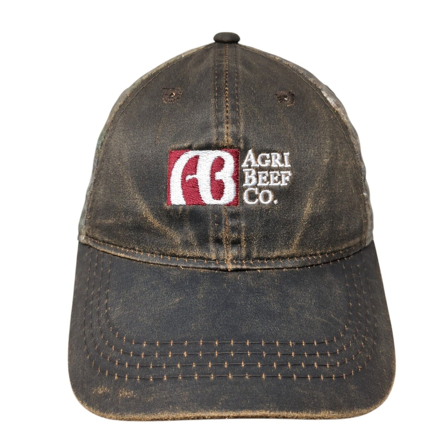 Agri Beef Co. Strapback Hat Camo One Size Adjustable Hunting Realtree