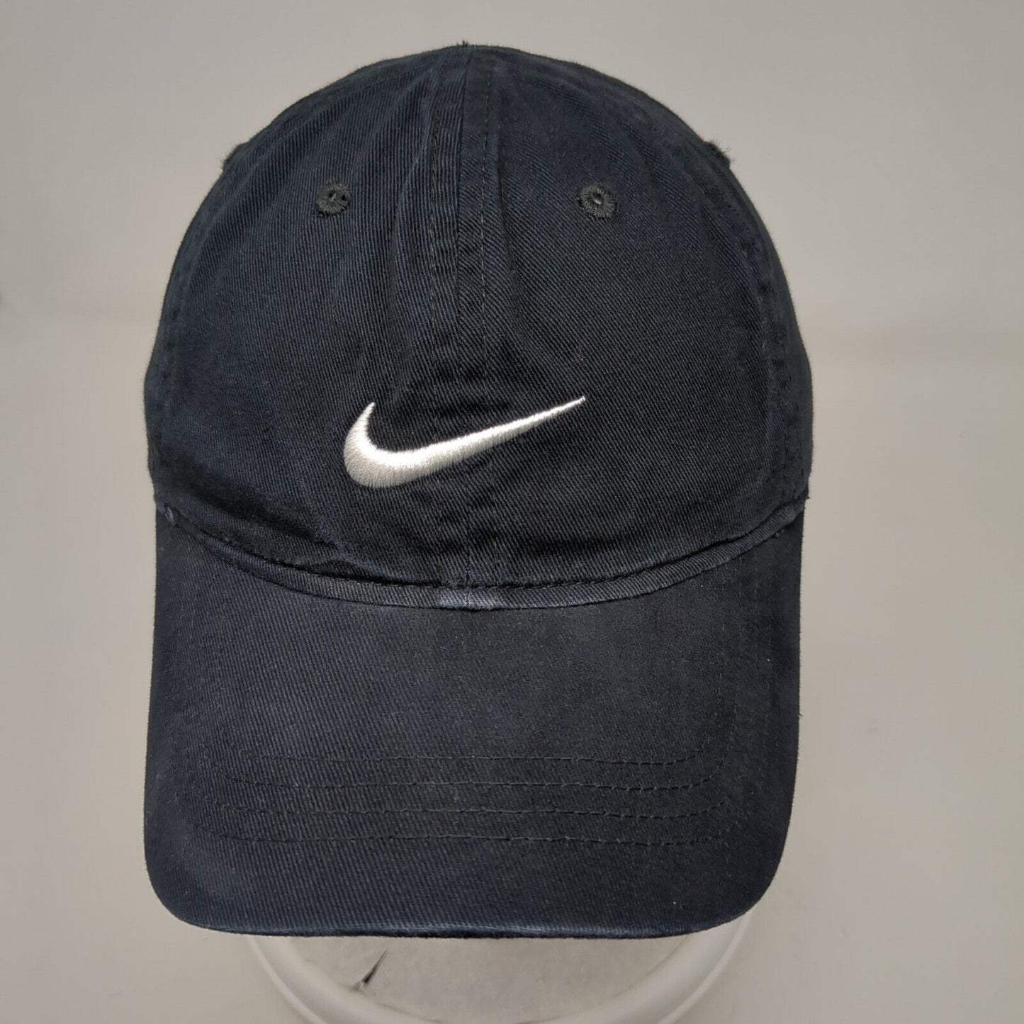 Nike Strapback Hat Blue 4-7 Adjustable Embroidered Swoosh 6 Panel