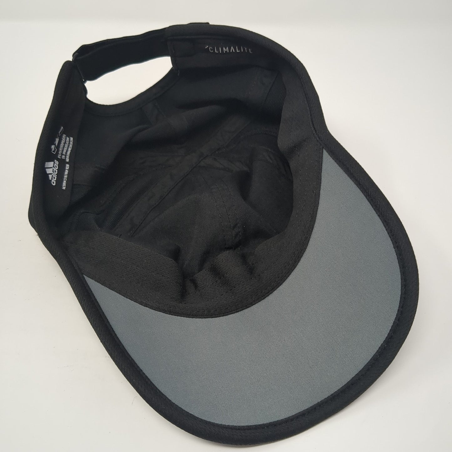 Adidas 3 Stripes Climalite Strapback Hat Black One Size Embroidered Logo