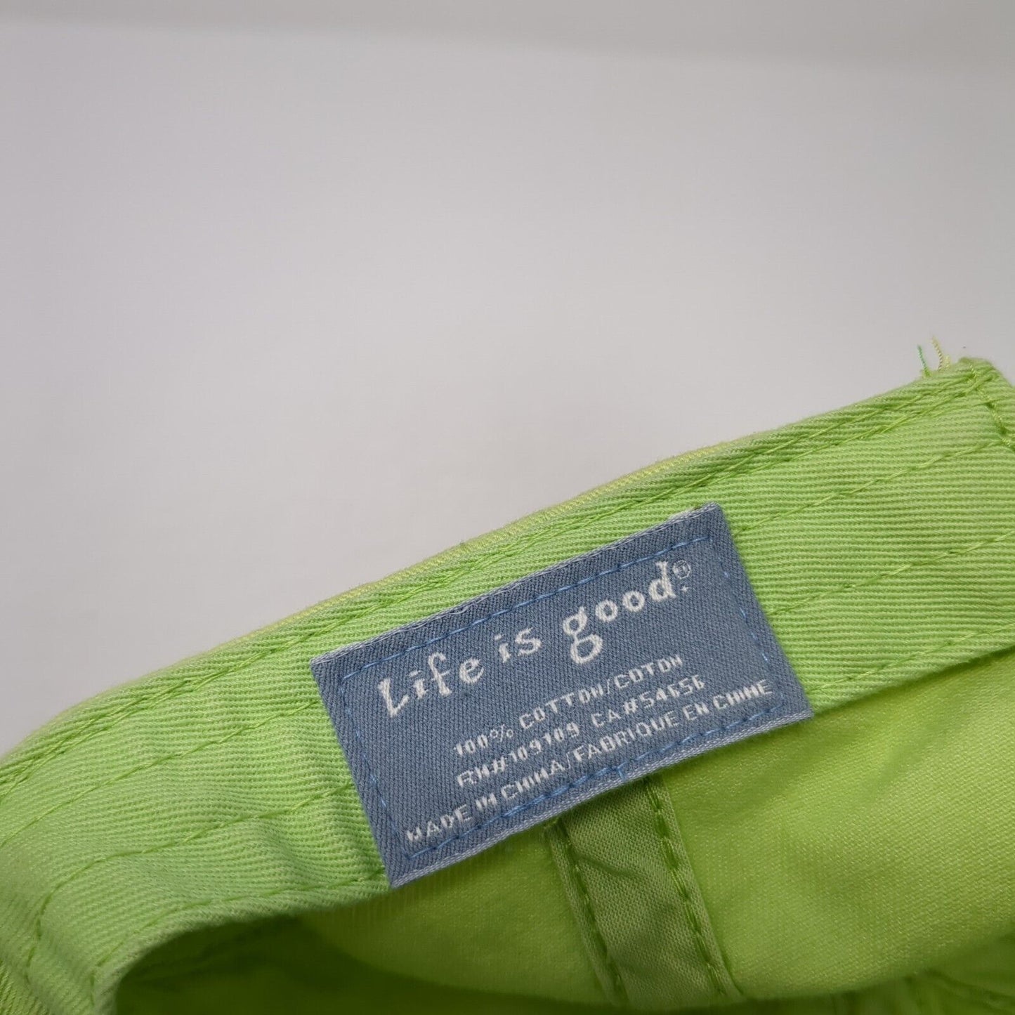 Heart Beach Wave Slideback Hat Green One Size Adjustable Life Is Good